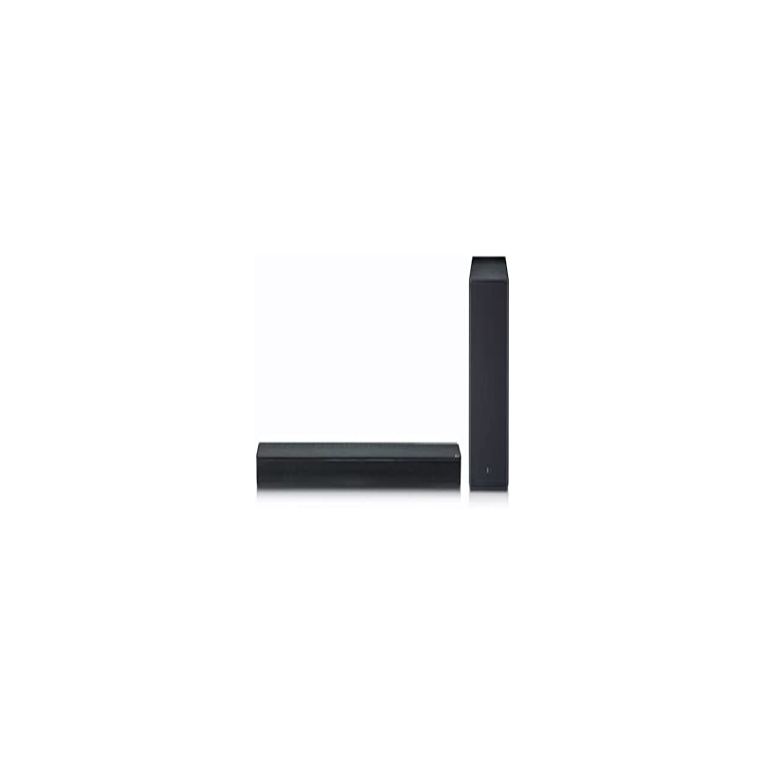 LG SK8Y Sound Bar 2.1 ch High Res Audio, Dolby Atmos, Chromecast, Surround Sound Ready, Google Assistant - Black