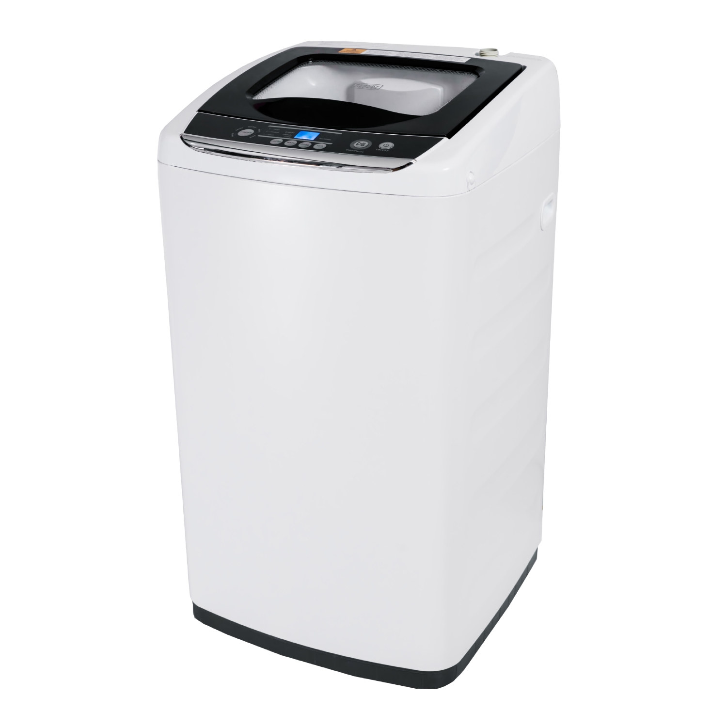 BLACK+DECKER Small Portable Washer, Portable Washer 0.9 Cu. Ft. with 5 Cycles, Transparent Lid & LED Display