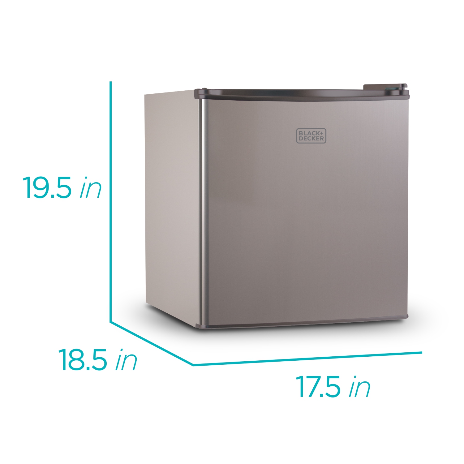 BLACK+DECKER Réfrigérateur compact Mini réfrigérateur Energy Star à une porte avec congélateur, 1,7 pi³, VCM