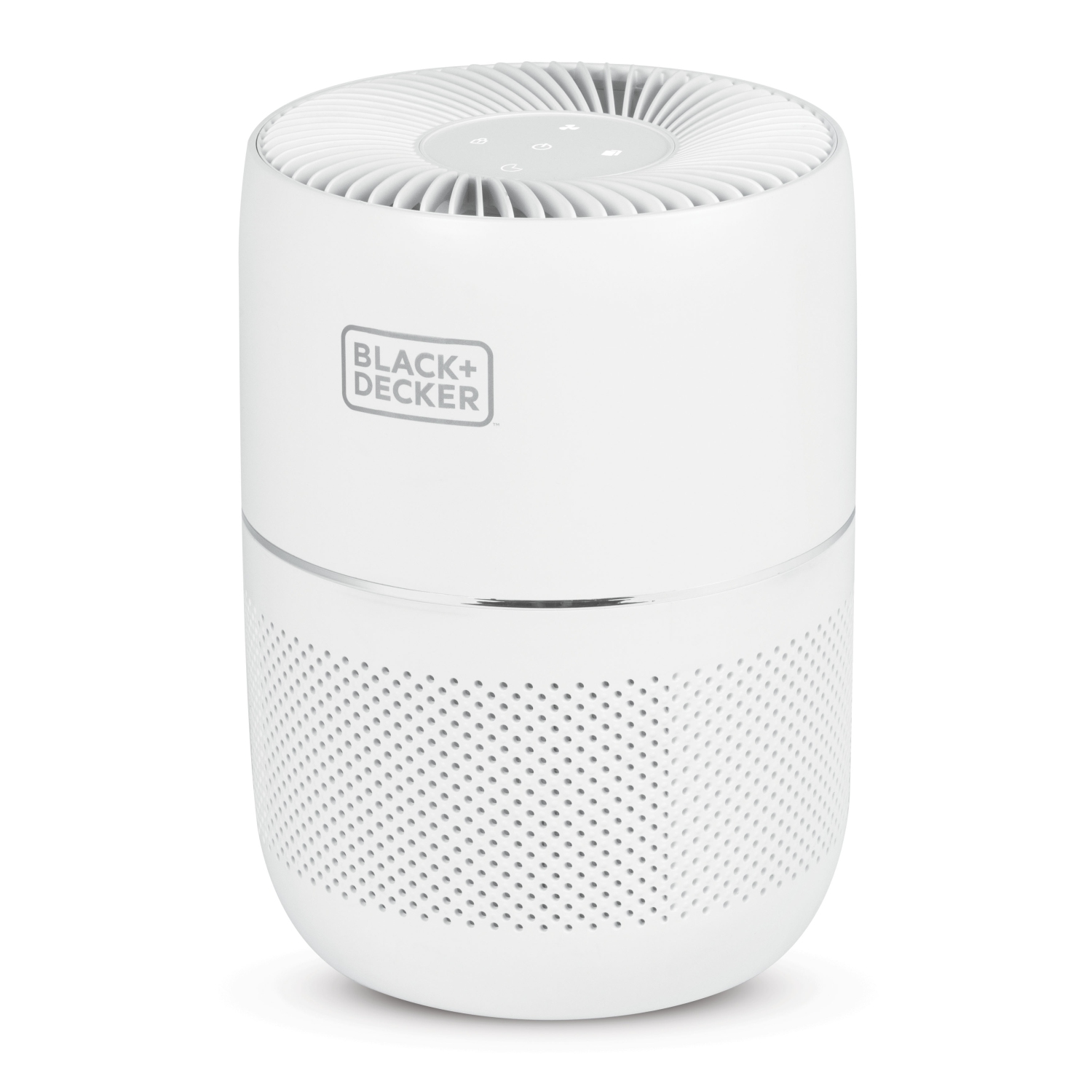 BLACK+DECKER Tabletop Air Purifier - 3-Stage Filtration System - HEPA Air Purifiers for Home，White