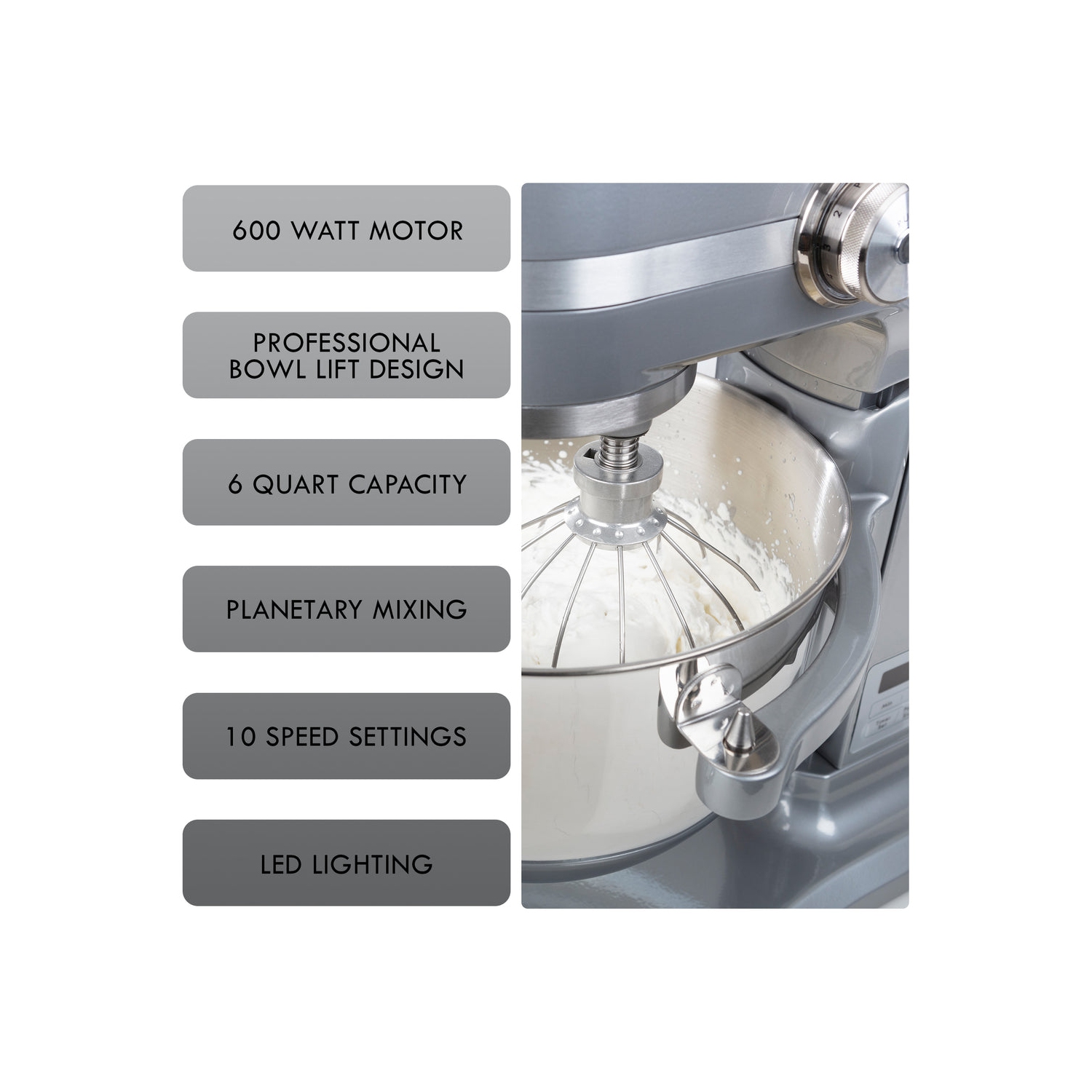 Kenmore Elite 6 qt Bowl-Lift Stand Mixer with Countdown Timer, 600 Watts