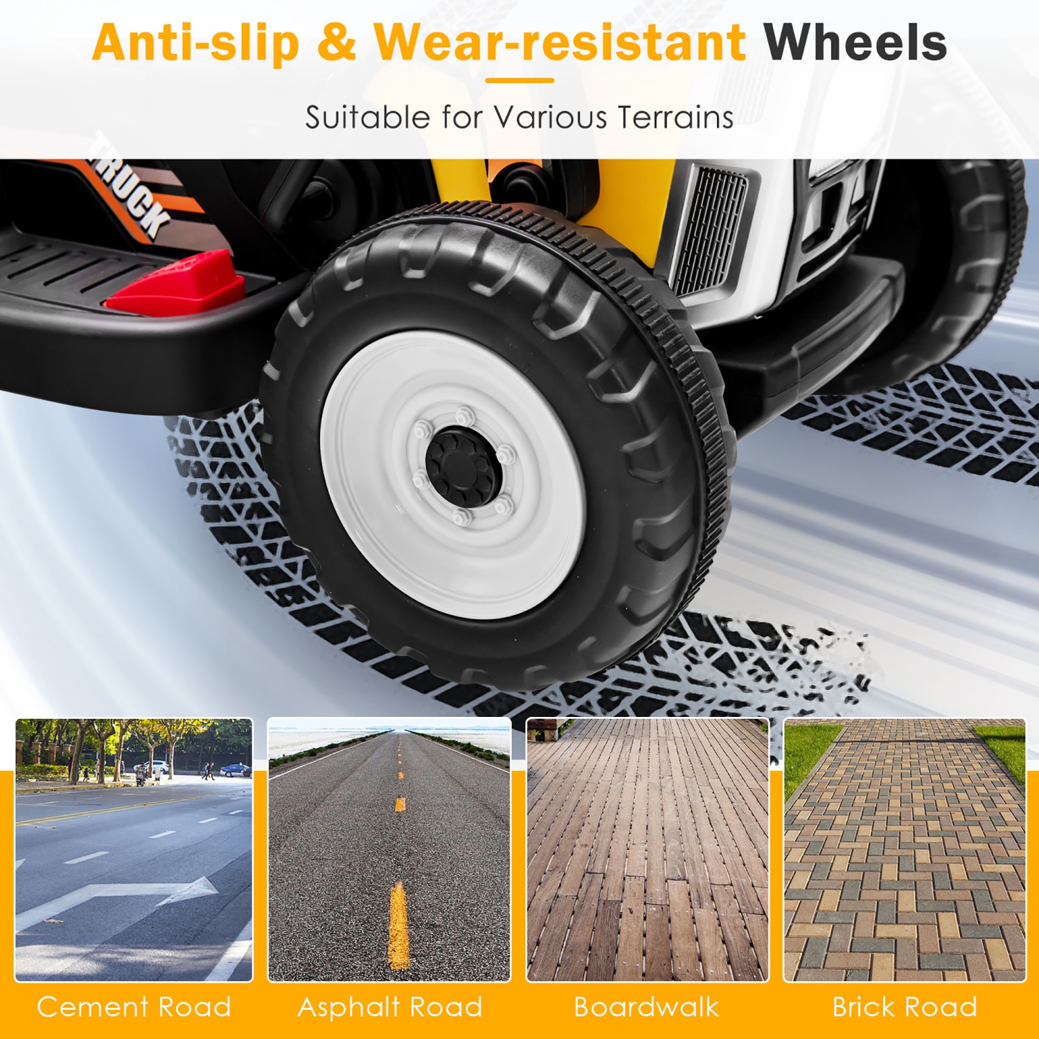 Costway Kids Ride On Excavator Digger 12V Electric Tractor RC w/ Digging Bucket