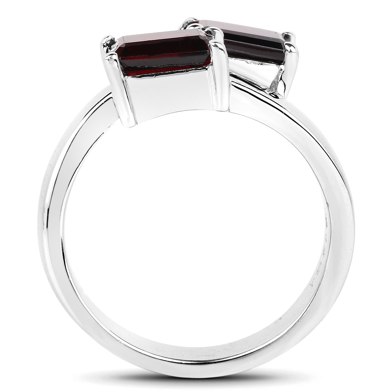 2.40 Carat Genuine Garnet .925 Sterling Silver Ring