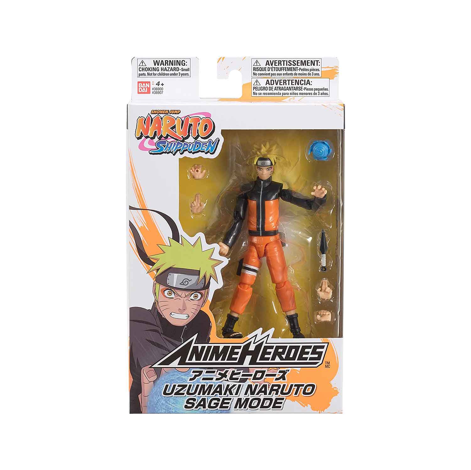 Naruto Shippuden 6 Inch Action Figure Anime Heroes - Sage Mode Uzumaki Naruto