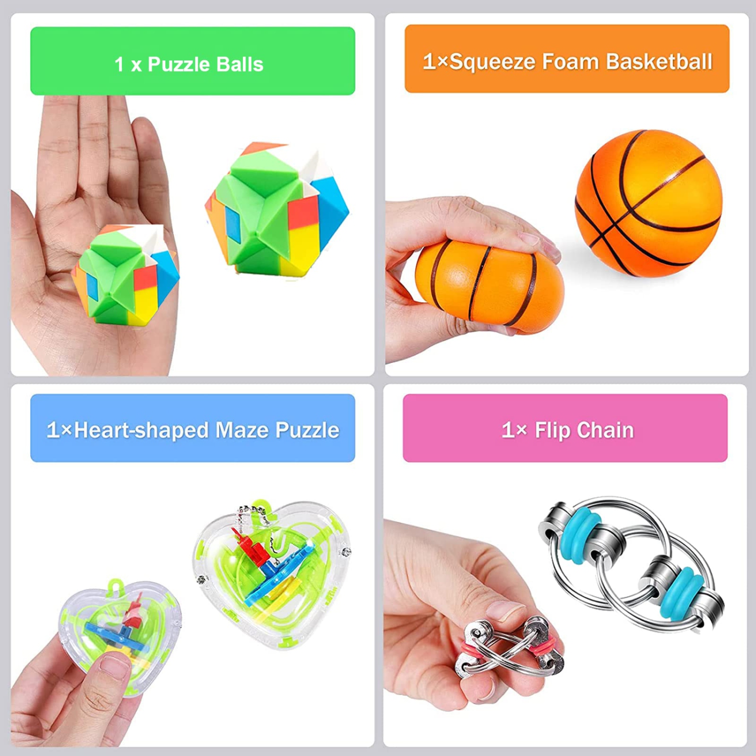 Sensory Fidget Toys Set 41 Pack, Stress Relief Fidget Hand Toys for Adults and Kids, Sensory Fidget and Squeeze Widget for R