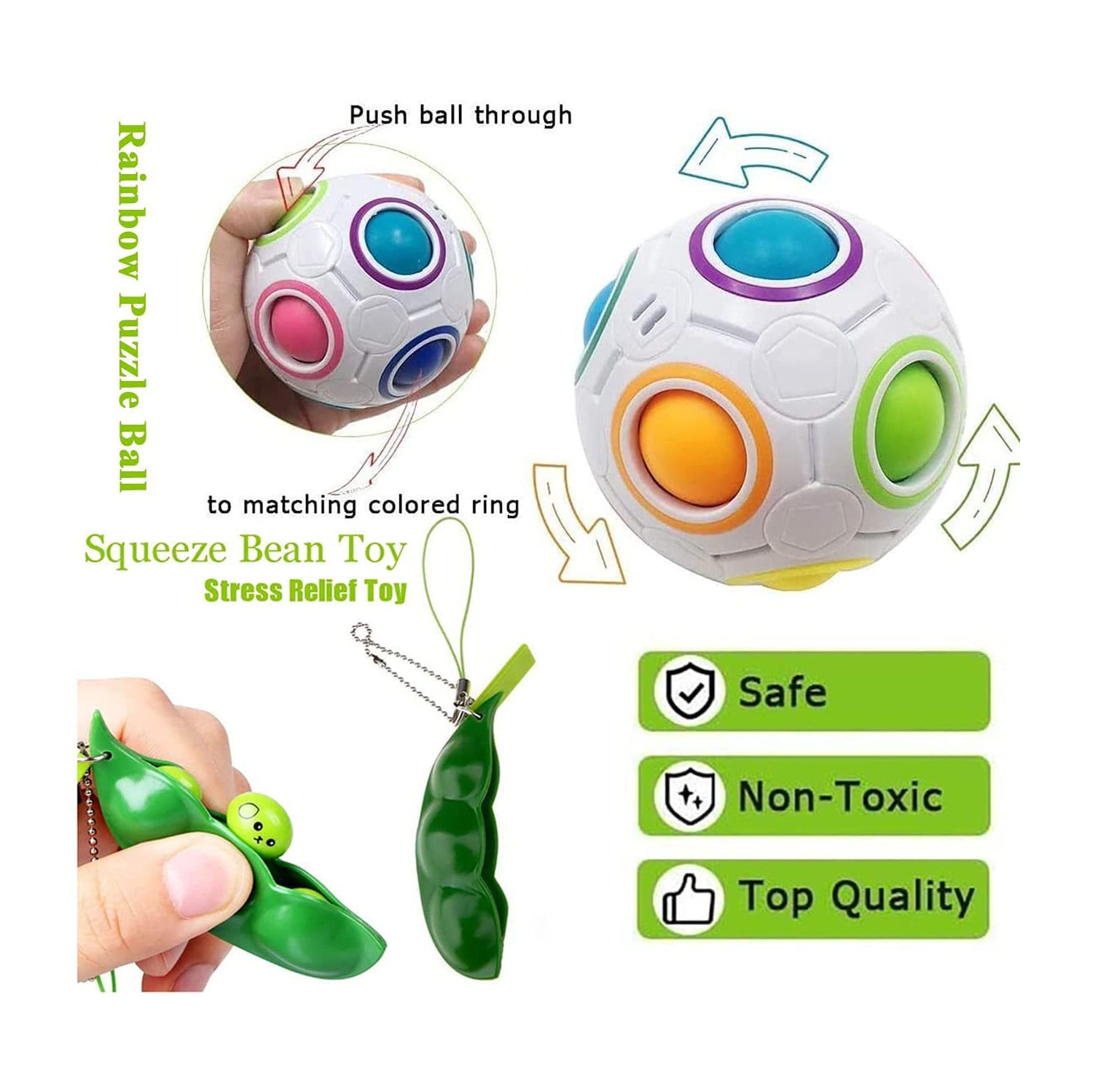 Sensory Fidget Toys Set 41 Pack, Stress Relief Fidget Hand Toys for Adults and Kids, Sensory Fidget and Squeeze Widget for R