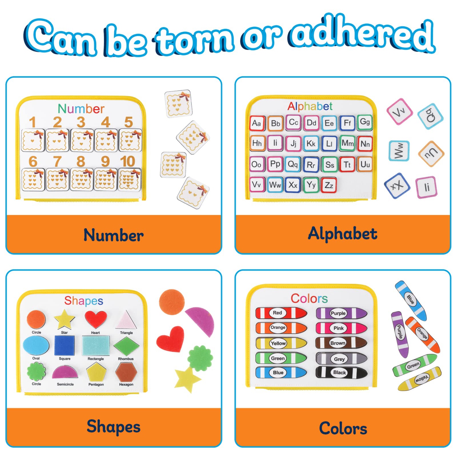 Busy Board – jouets Montessori pour enfants thèmes amovibles multiples jouets de voyage pour tout-petits jouets sensoriels Montessori Busy Book