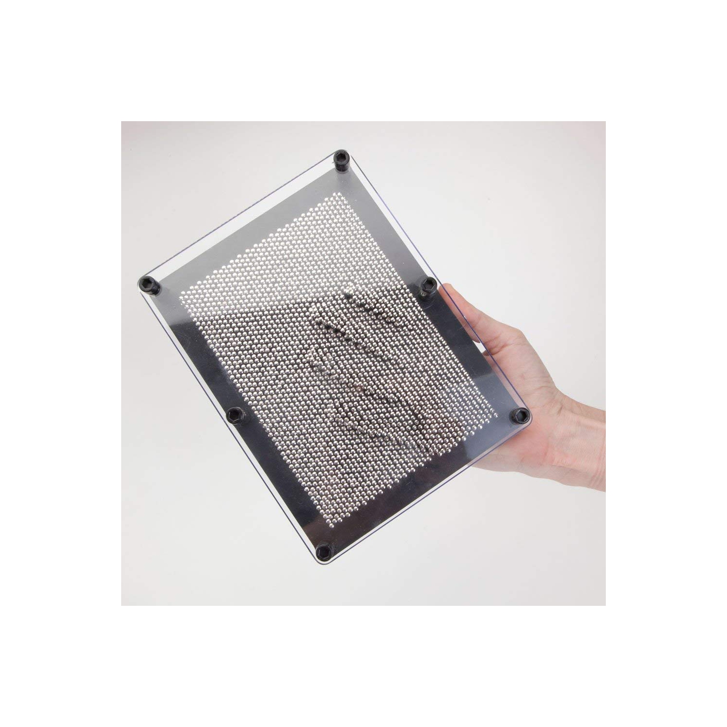 Classic 3D Metal Pin Art Toy - 8in x 6in 3D Large Size Pin Art Board for Kids or Adults