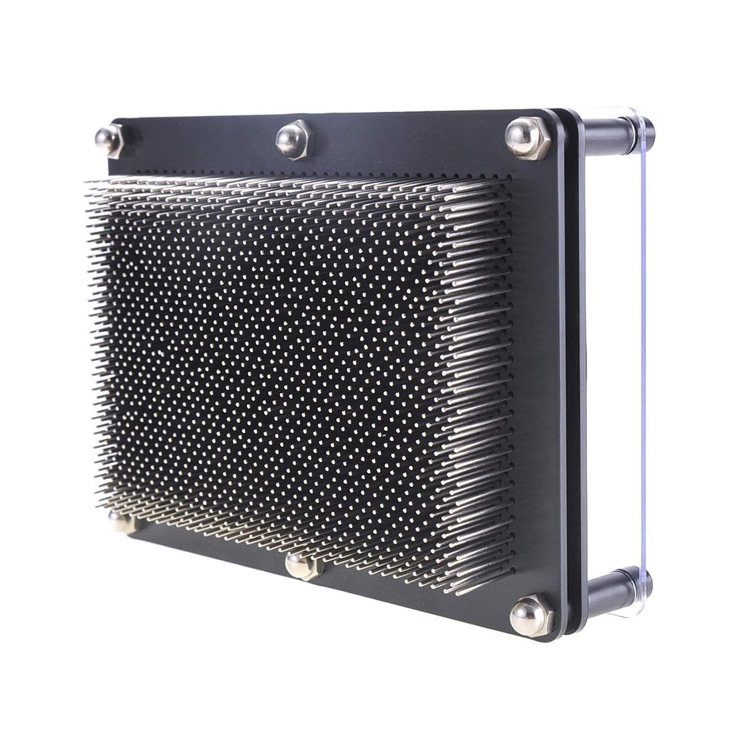 Classic 3D Metal Pin Art Toy - 8in x 6in 3D Large Size Pin Art Board for Kids or Adults