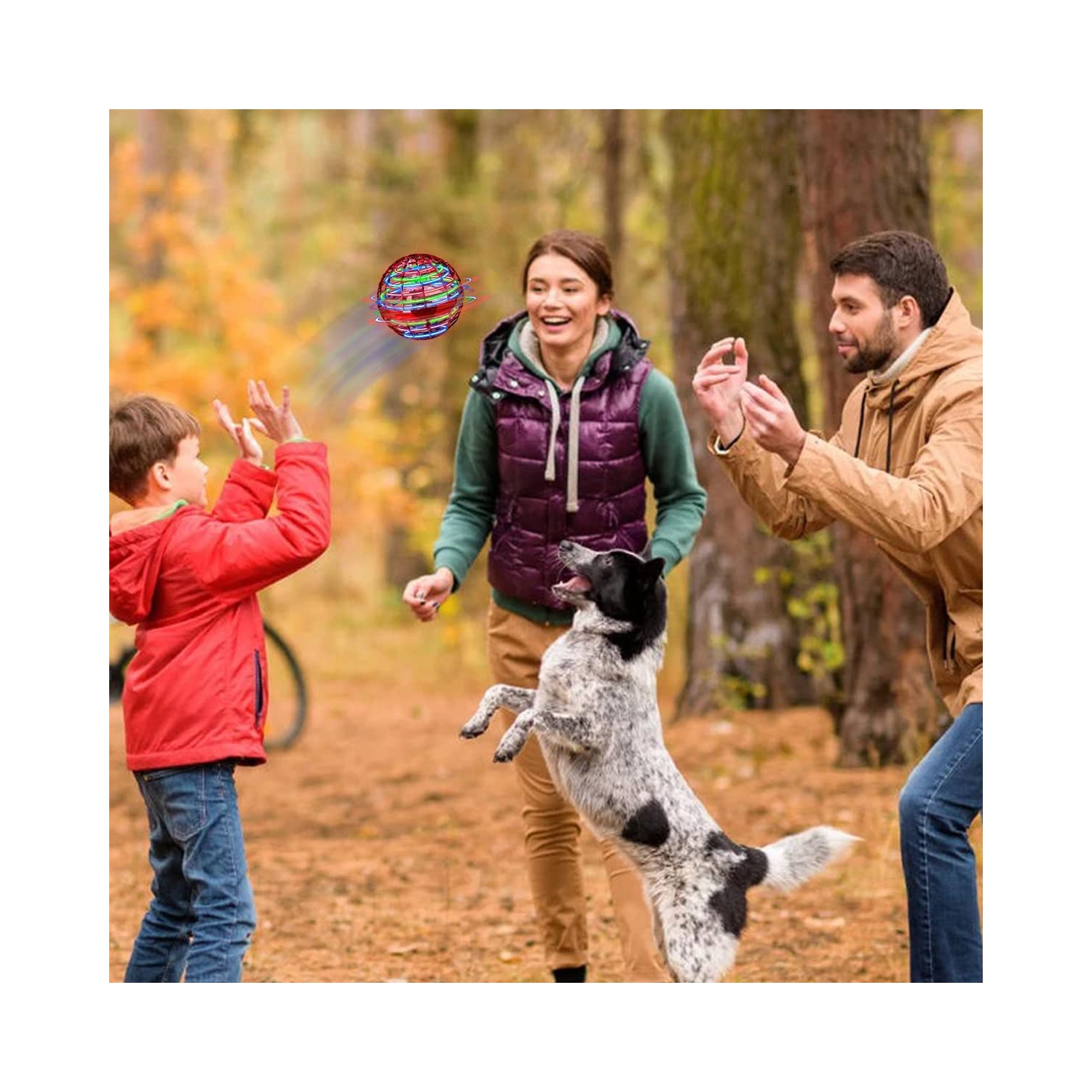 Balle volante pour les enfants de 3, 6, 8, 10 et 12 ans Boule Boomerang avec contrôle à la main, girouette lumineuse dynamique pour les jouets de