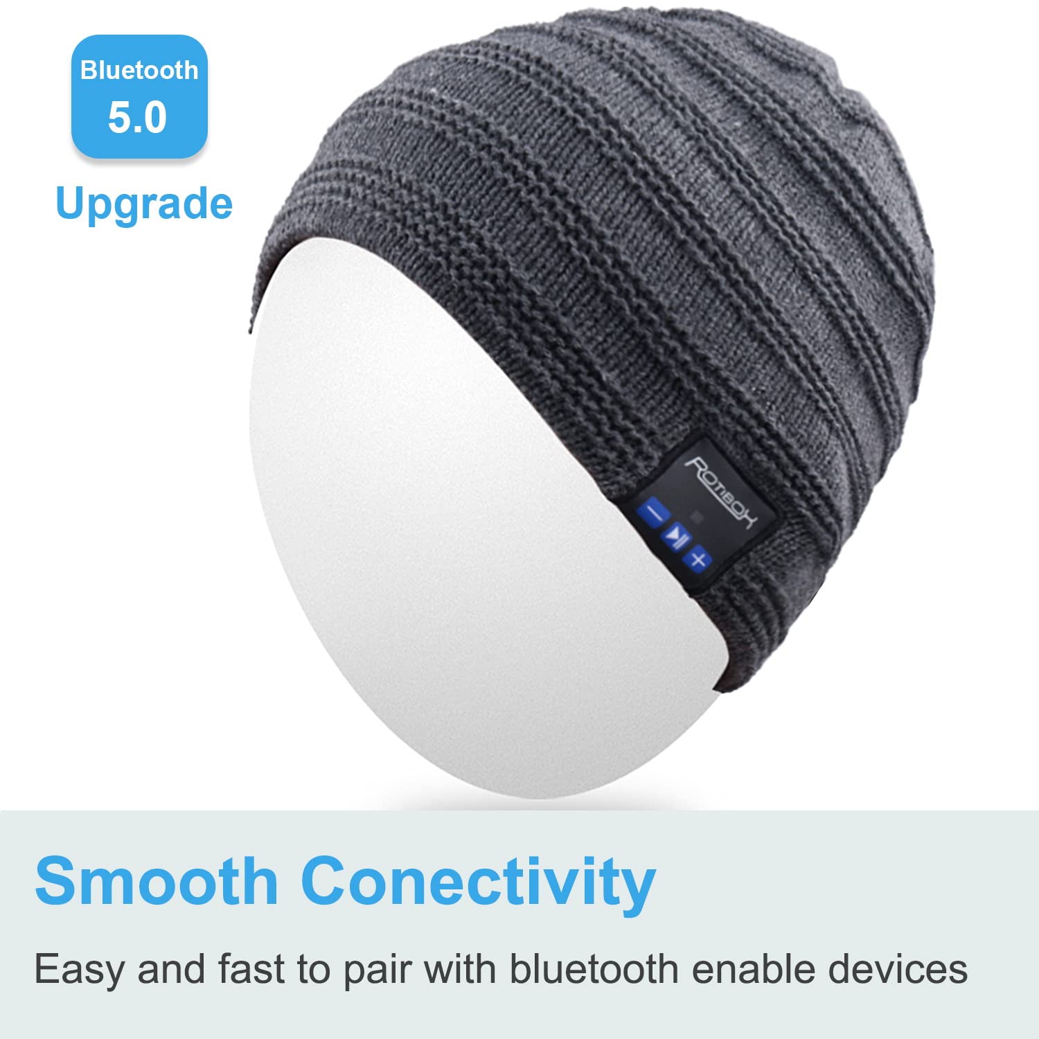 Bluetooth Beanie Hat Unisex Winter Cap