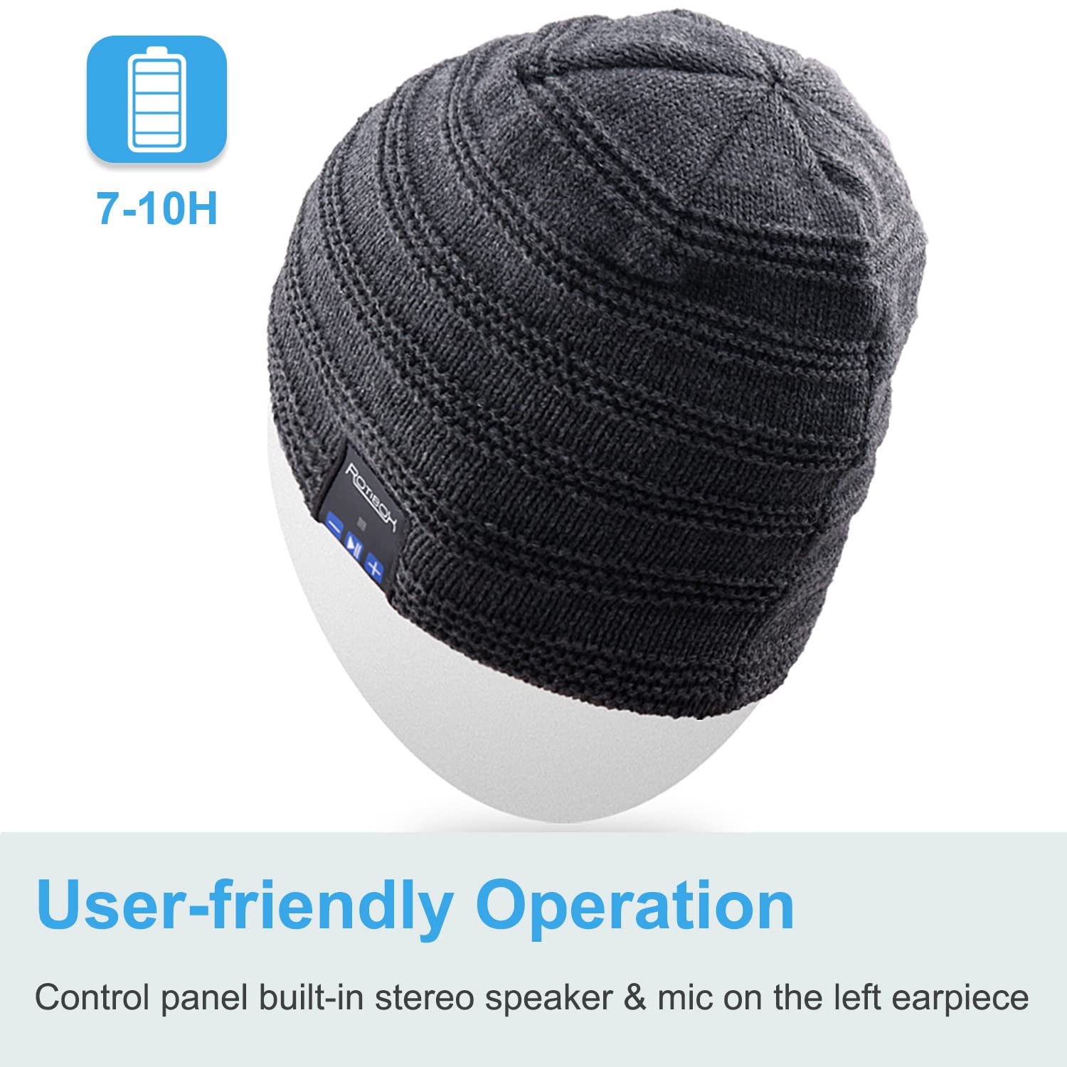 Bluetooth Beanie Hat Unisex Winter Cap
