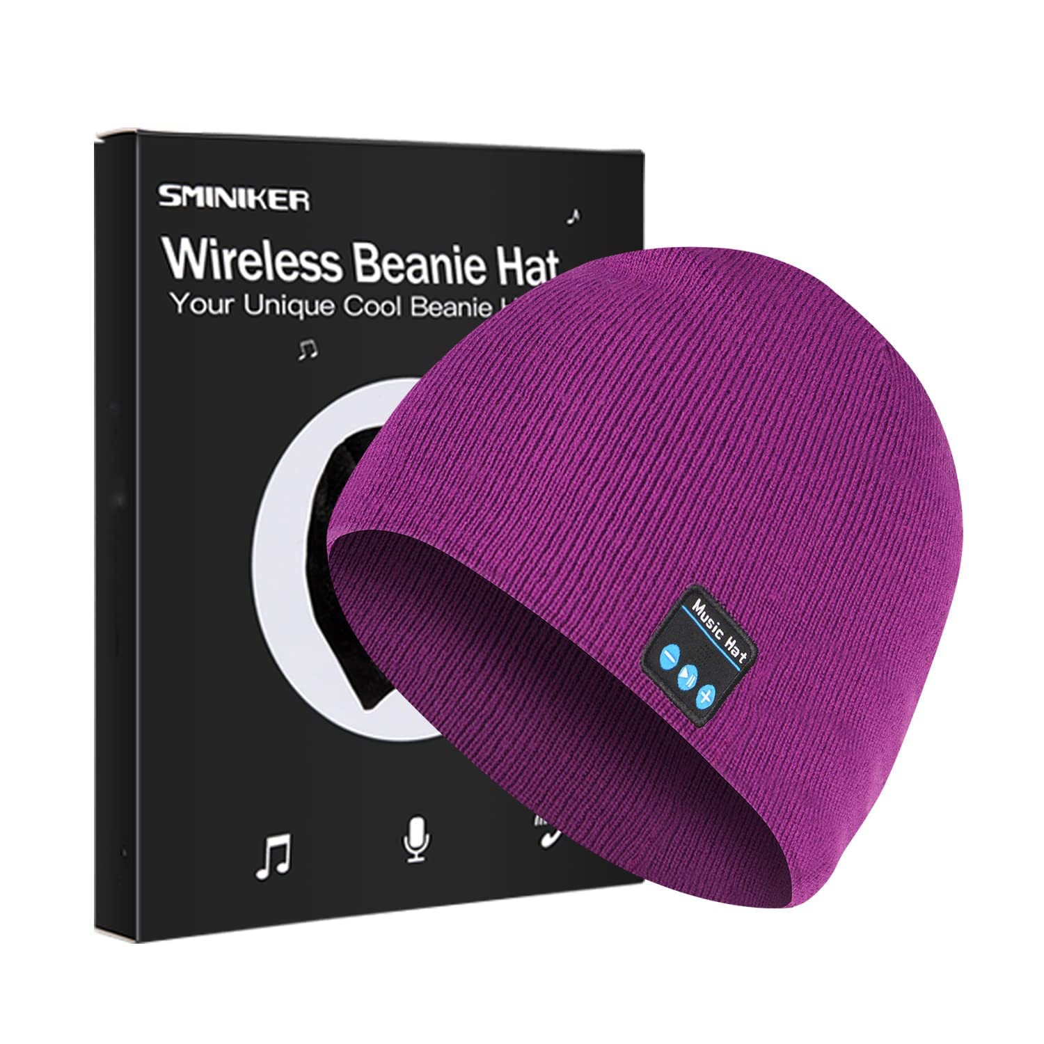 Unisex Wireless Beanie Hat with Exquisite Packaging Wireless Earphone Hat Music Hat Winter Knit Cap