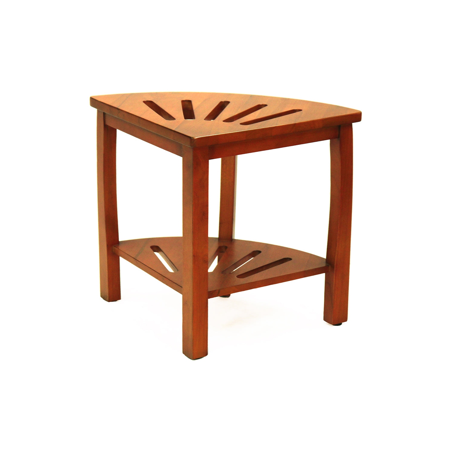 Oceanstar Corner Spa Shower Bench Seat with Storage Shelf