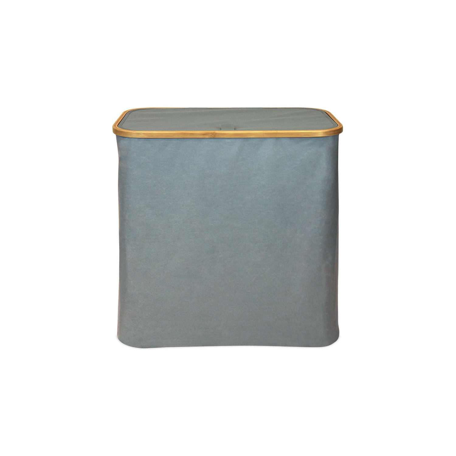 Oceanstar Double Soft Sided Laundry Hamper Sorter With Bamboo Rim Lid