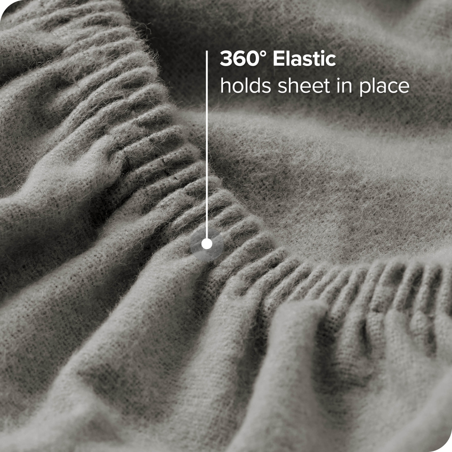 Draps en flanelle biologique Bare Home 100 % coton, velours doux, épais. - Double brossé - Deep Pocket