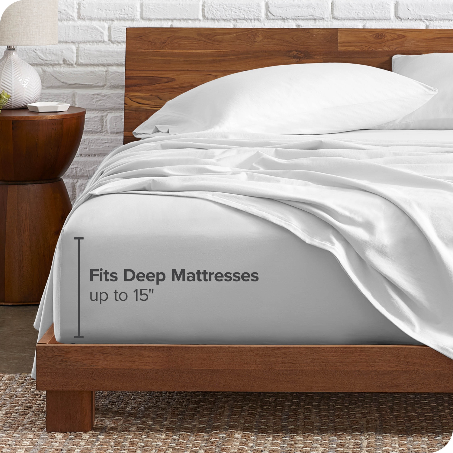 Bare Home Organic Flannel Sheet Set 100% Cotton, Velvety Soft Heavyweight - Double Brushed - Deep Pocket