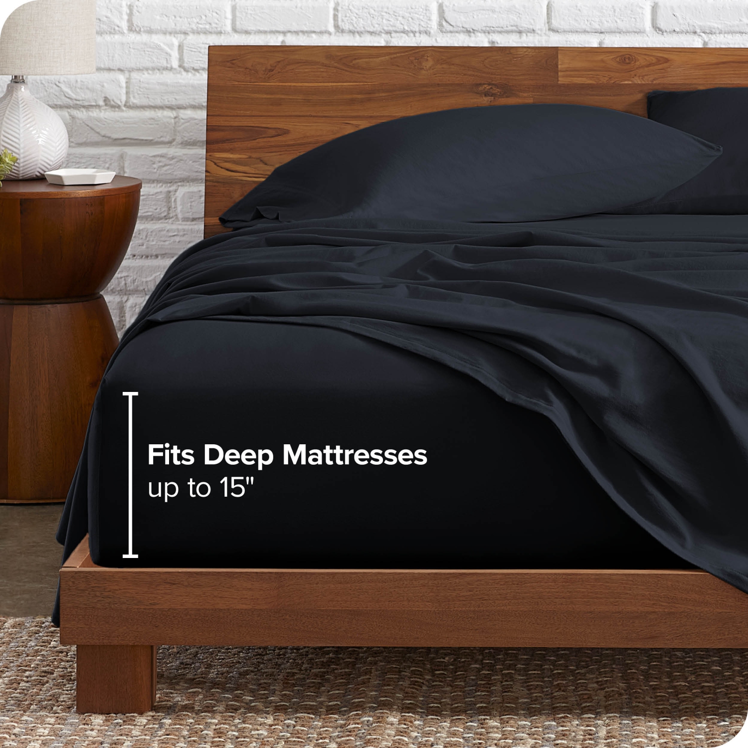 Bare Home Organic Flannel Sheet Set 100% Cotton, Velvety Soft Heavyweight - Double Brushed - Deep Pocket