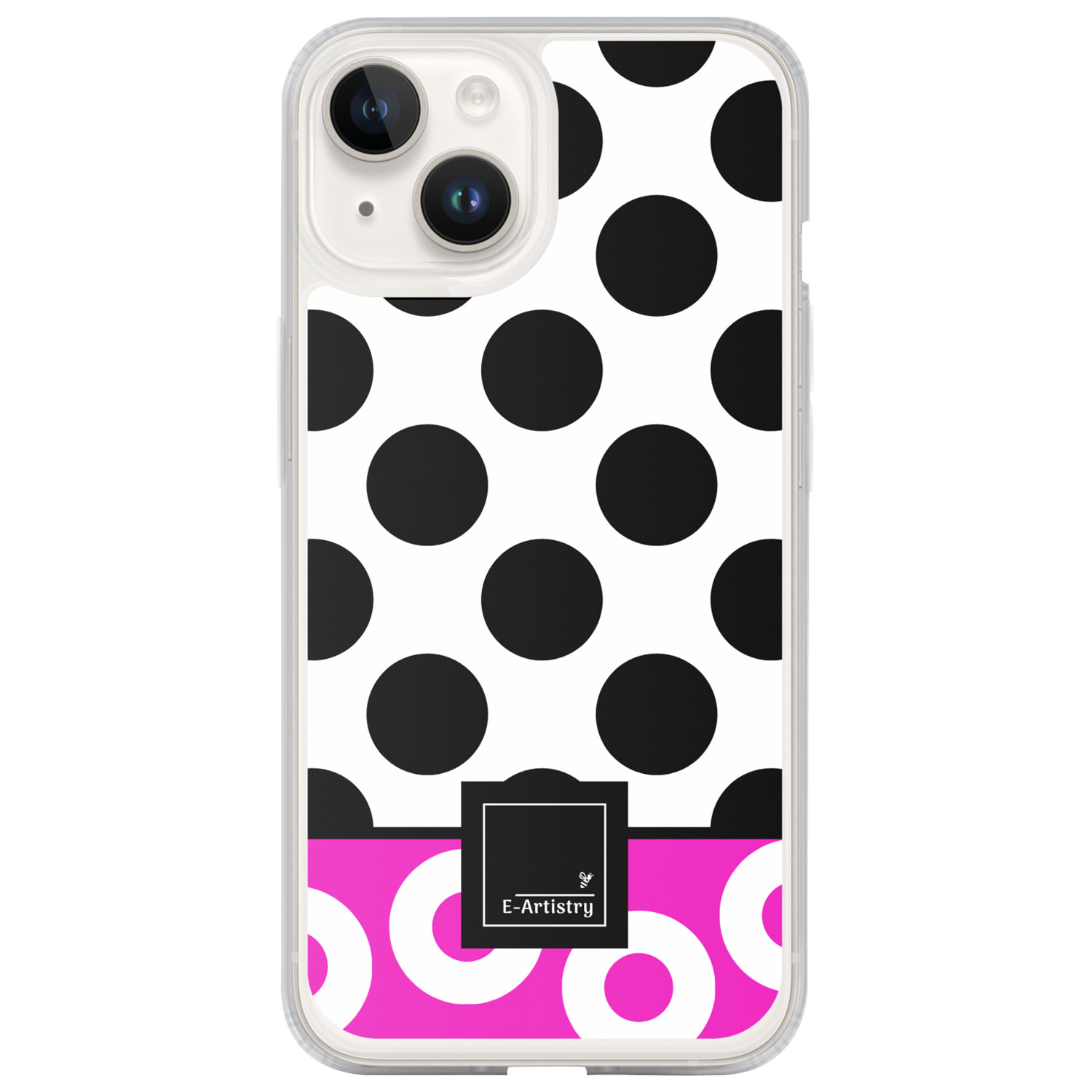 E-Artistry Lottie Dottie Fitted Hard Shell Case for iPhone 14 - Watermelon/Pink