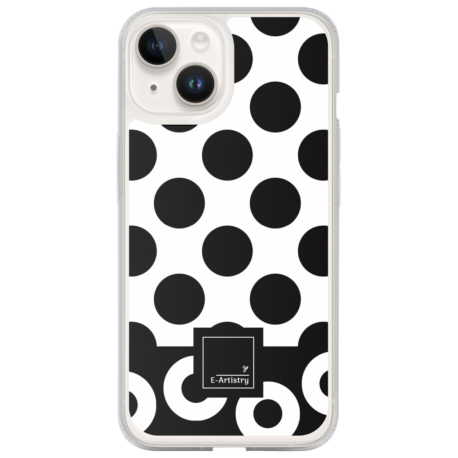 E-Artistry Lottie Dottie Fitted Hard Shell Case for iPhone 14 - Black Currant