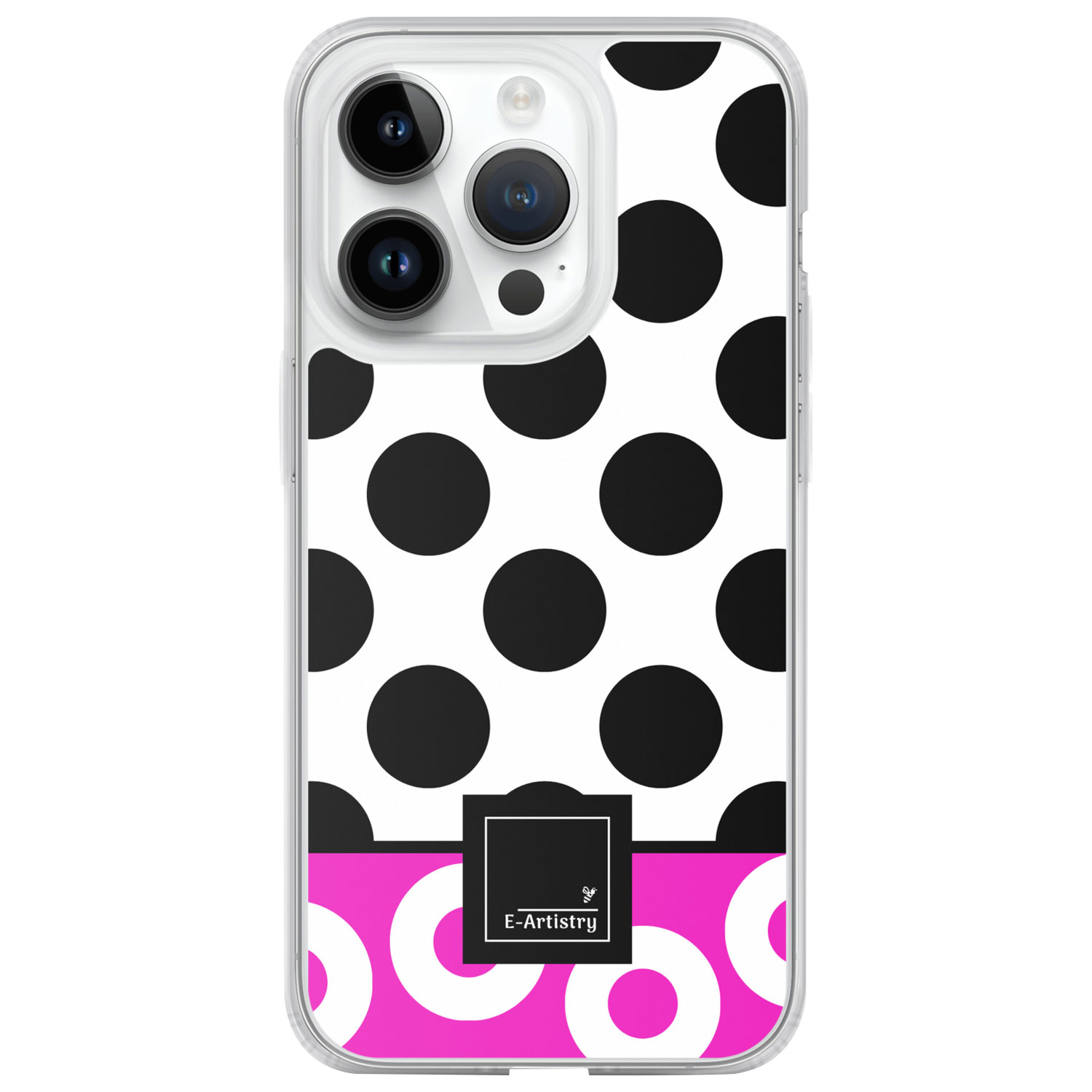 E-Artistry Lottie Dottie Fitted Hard Shell case for iPhone 14 Pro - Watermelon/Pink