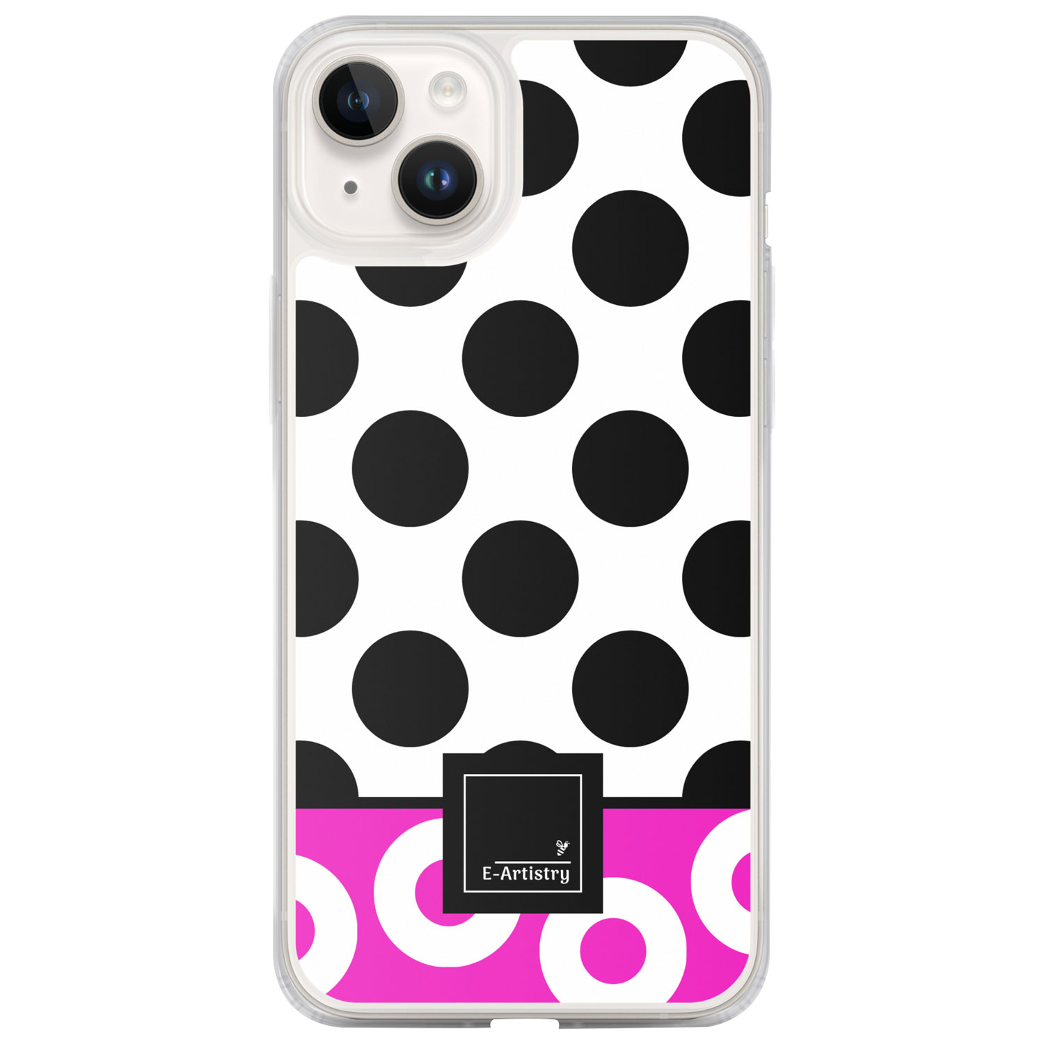 E-Artistry Lottie Dottie Fitted Hard Shell Case for iPhone 14 Plus - Watermelon/Pink