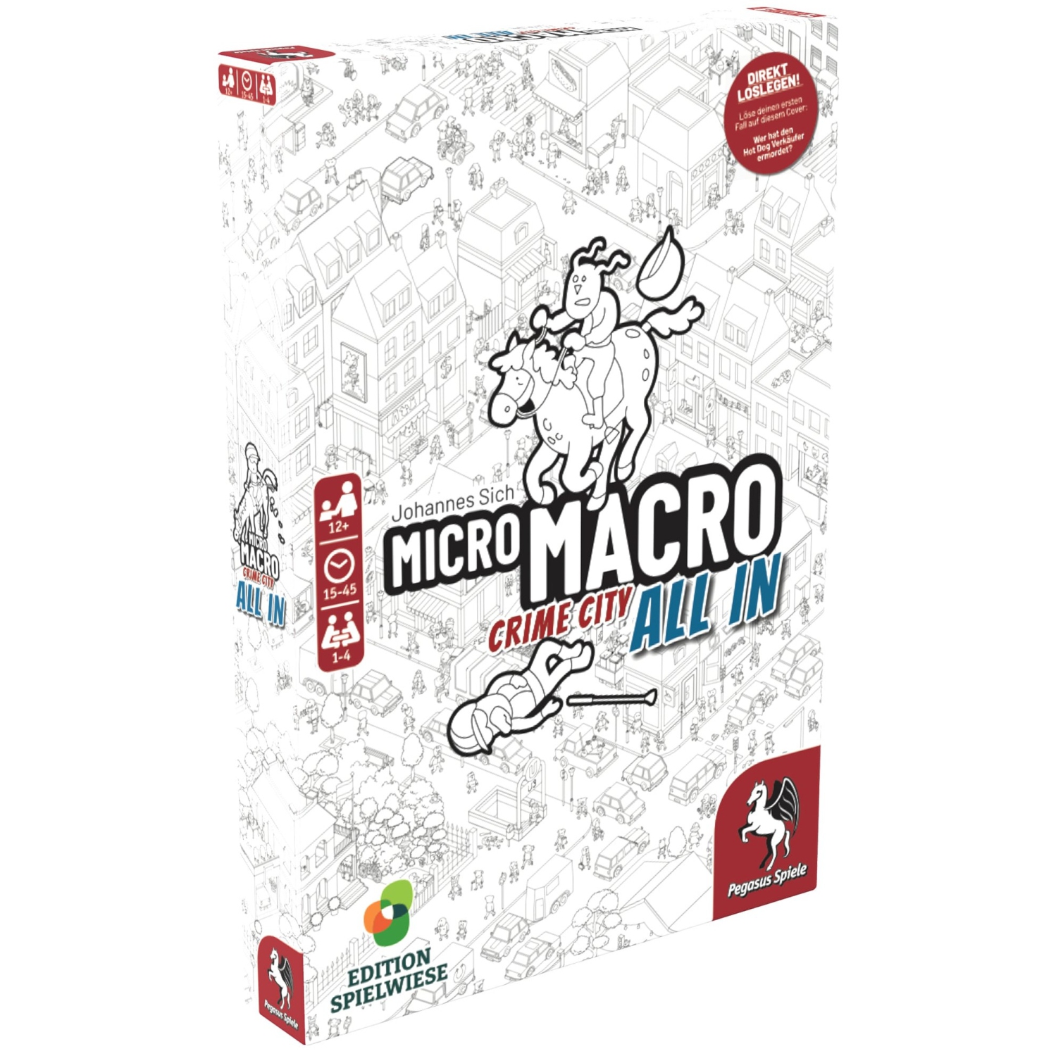 Pegasus Spiele GmbH MicroMacro: Crime City 3 - All In 1-4 players, ages 12+, 15-45 minutes