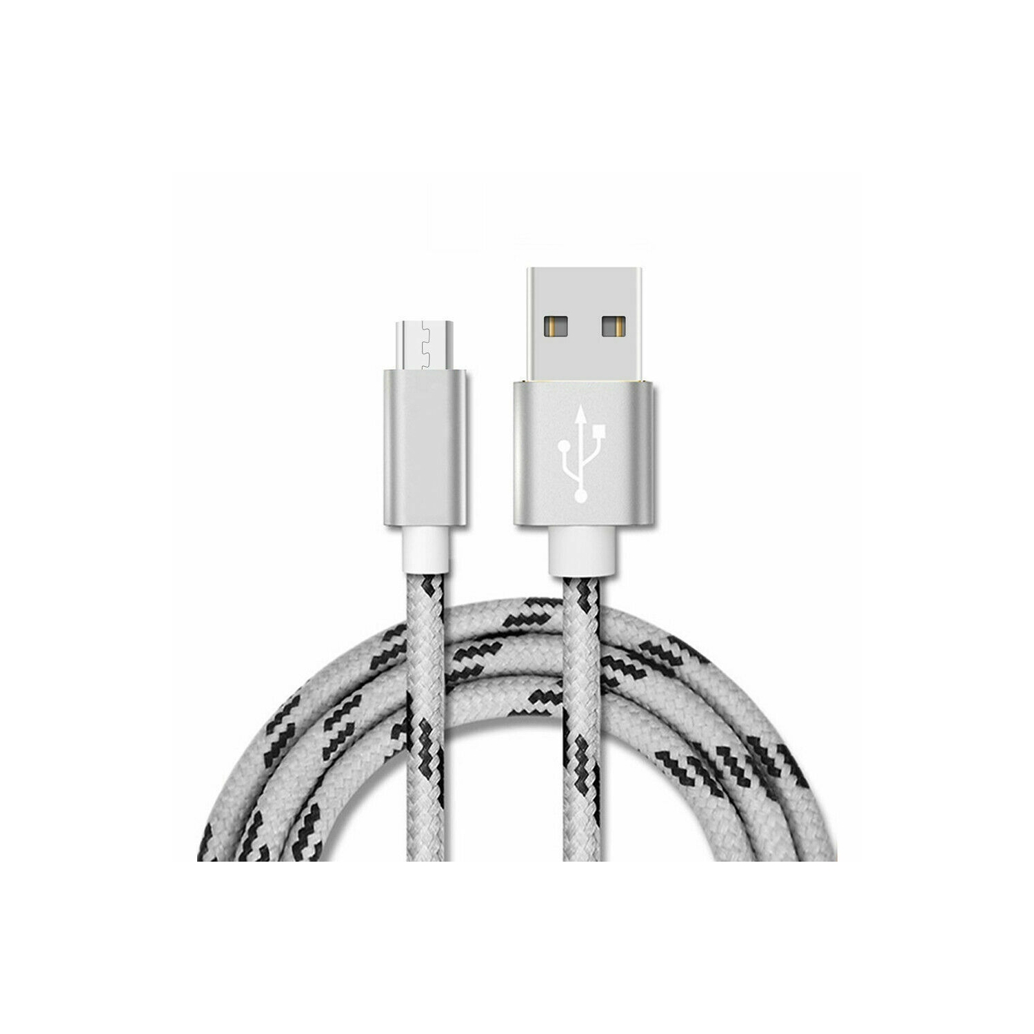 [2Pack] USB Type C Cable, Fast Charging /Sync Data Cable Cord, Samsung Galaxy S23 S22 S21 S10 S9 S8 S20 Plus Note Ultra A22 A42 A52 A72 A53 A71 Braided Long Cable (1 Meter)