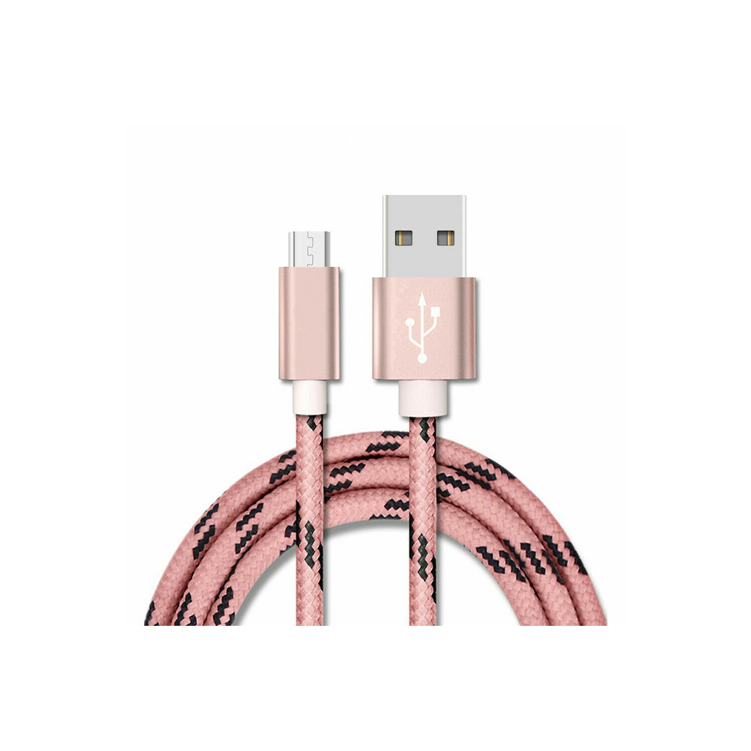 [2Pack] USB Type C Cable, Fast Charging /Sync Data Cable Cord, Samsung Galaxy S23 S22 S21 S10 S9 S8 S20 Plus Note Ultra A22 A42 A52 A72 A73 A71 Braided Long Cable (1 Meter)