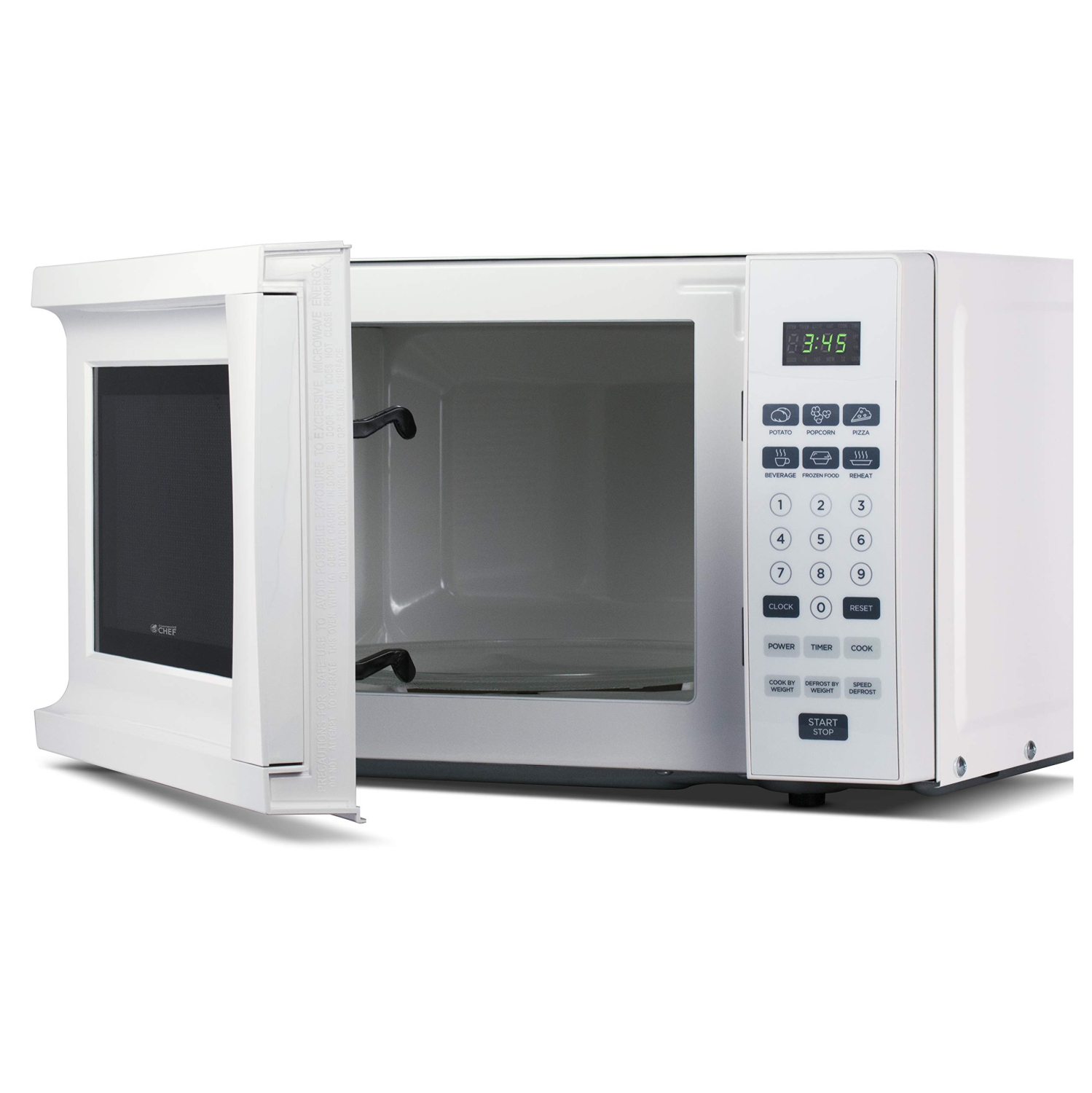 Commercial Chef Counter Top Microwave, 0.7 Cubic Feet, White