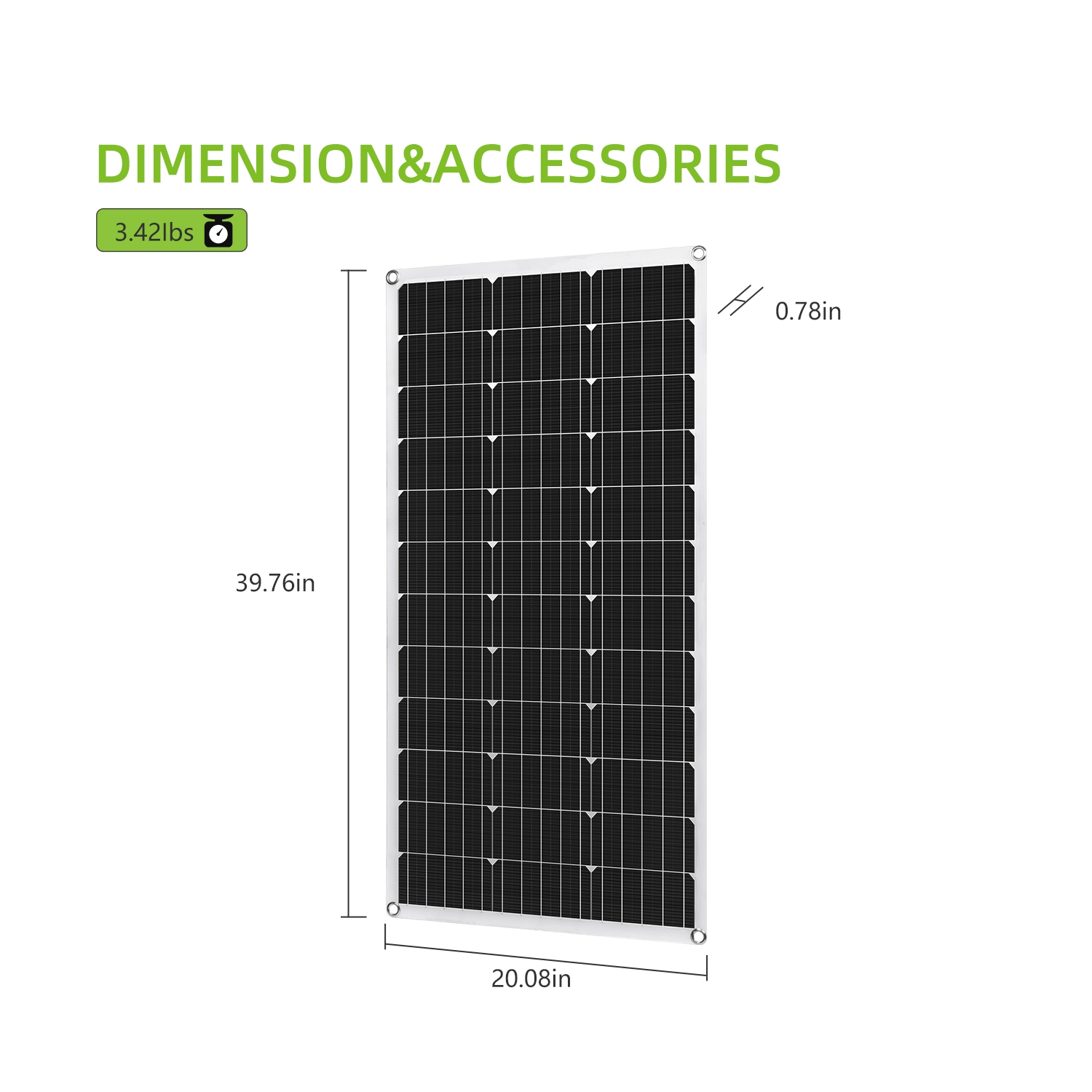 Panneau Solaire Souple 100W