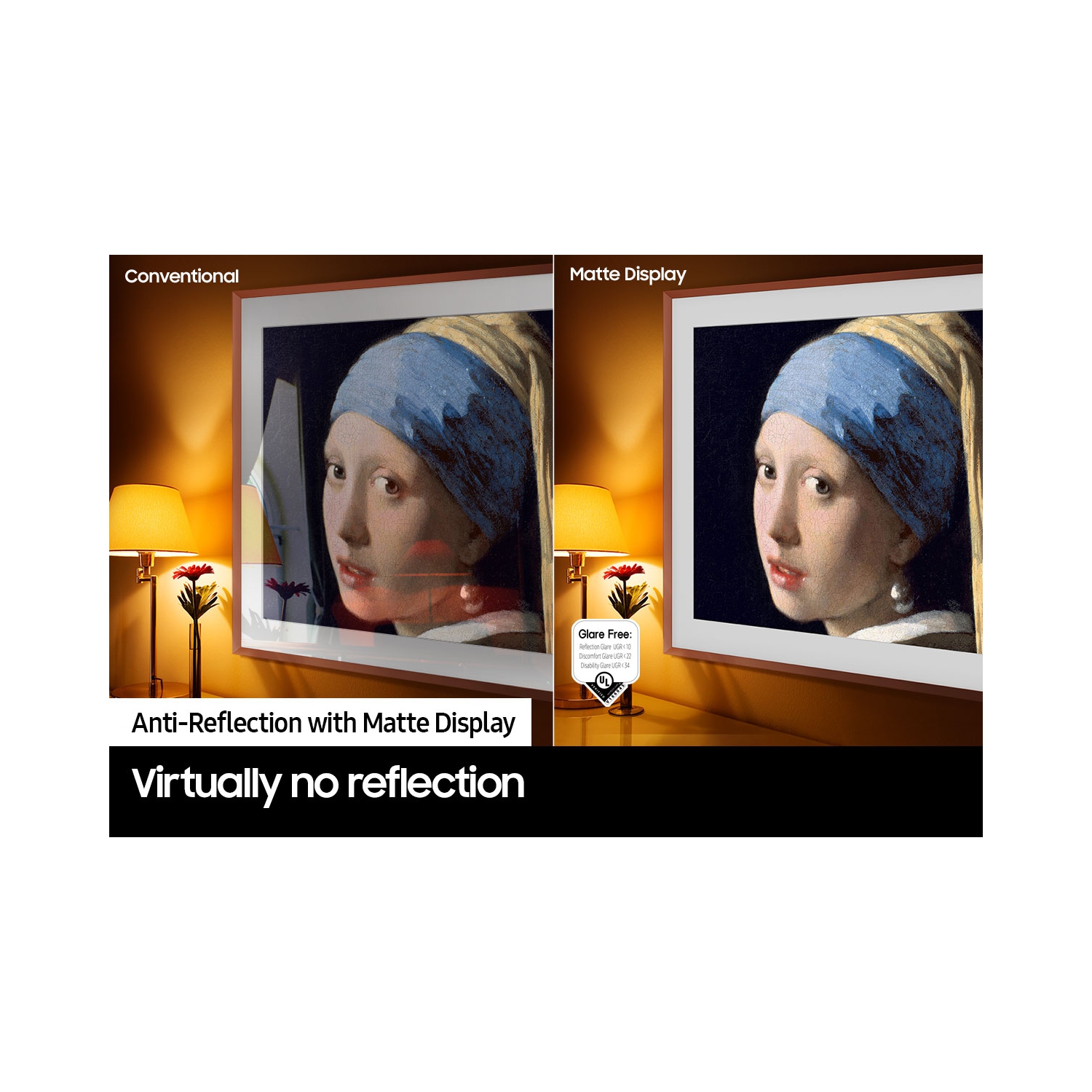 Refurbished - SAMSUNG QN50LS03B 50" CLASS LS03B THE FRAME QLED 4K SMART TV (2022)