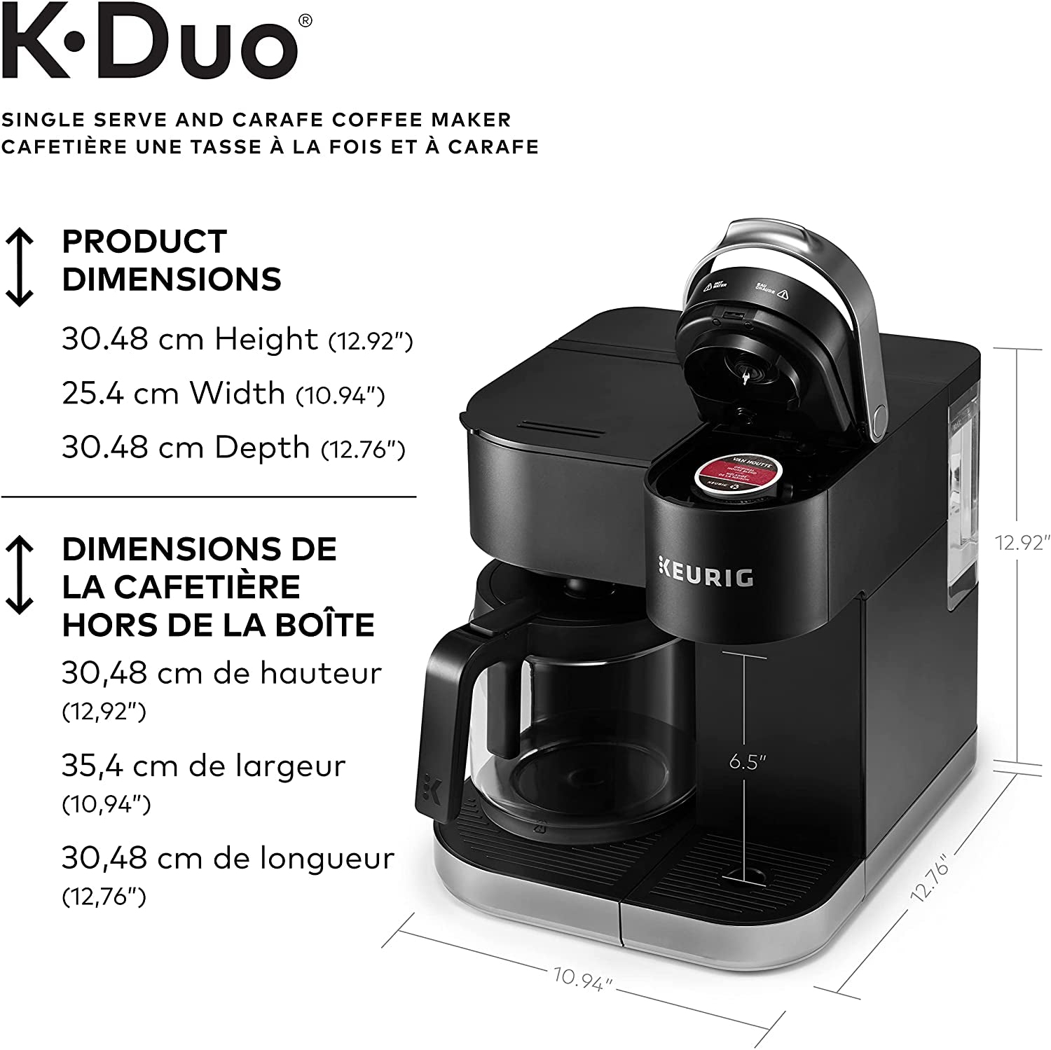 keurig k duo ™ plus single serve & carafe coffee maker