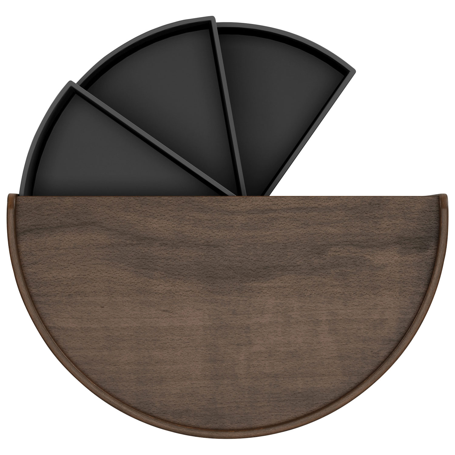 Coffret à bijoux rond Moona d'Umbra - Noir