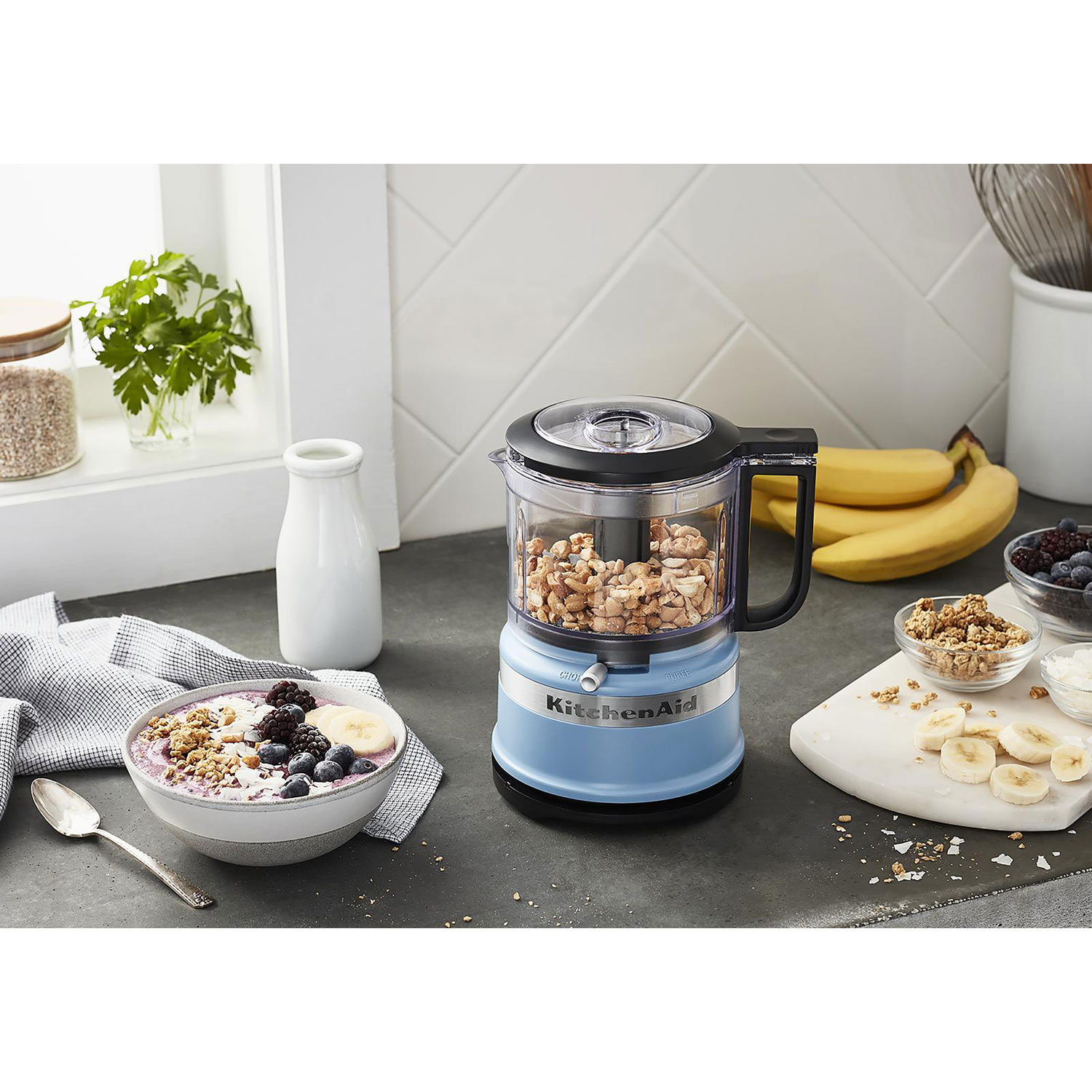 KitchenAid Mini Food Chopper - 3.5 Cup - Blue Velvet