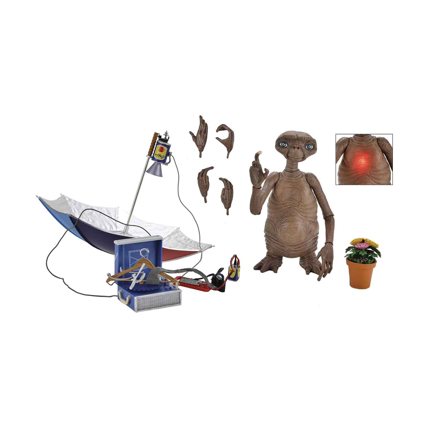 E.T. Figurine articulée de 5 po de Multimeates - E.T. Light Up Deluxe