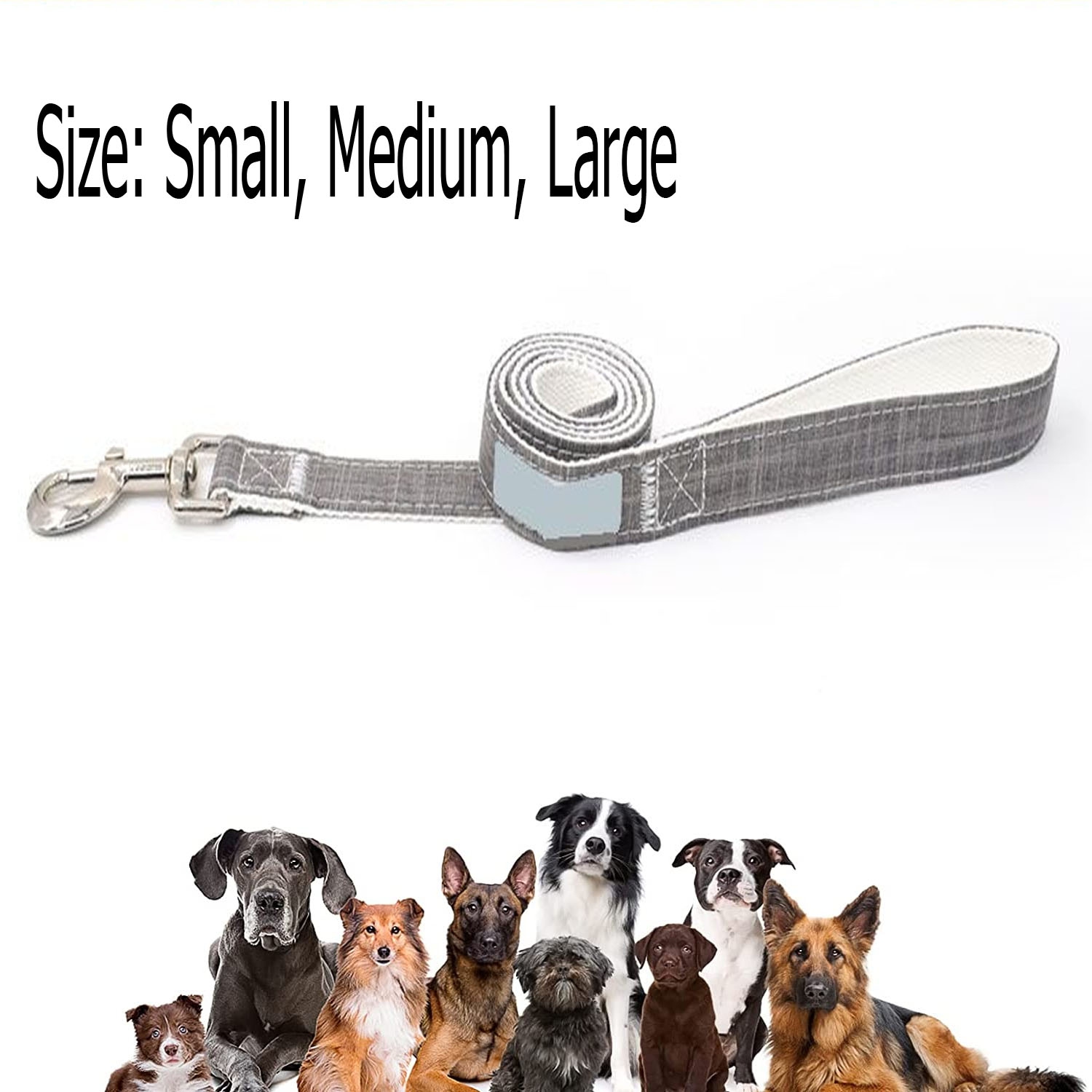 Harnais réglable pour chien laisse en fibre de bambou respirant pour chiens marche à l'extérieur, jogging