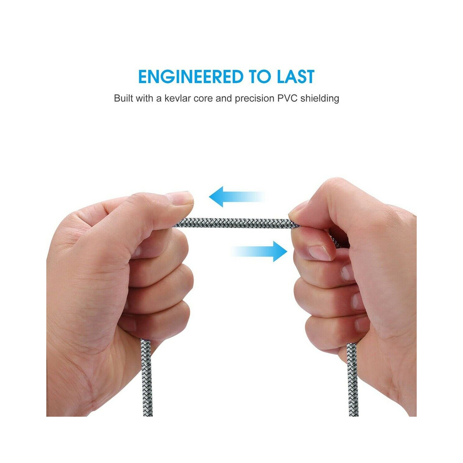 Câble HDMI UHD 8K tressé ultra haute vitesse DE 10 PI/3 m avec HDCP 2.2 eARC HDR