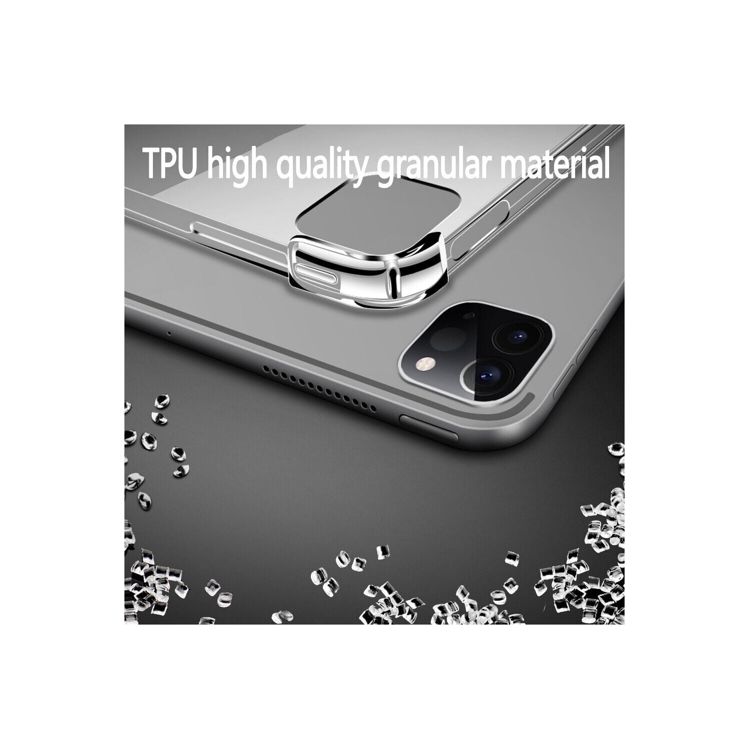 Crystal Clear TPU Case & Matte/HD Clear PET Films for New iPad Pro 11inch 3rd M1