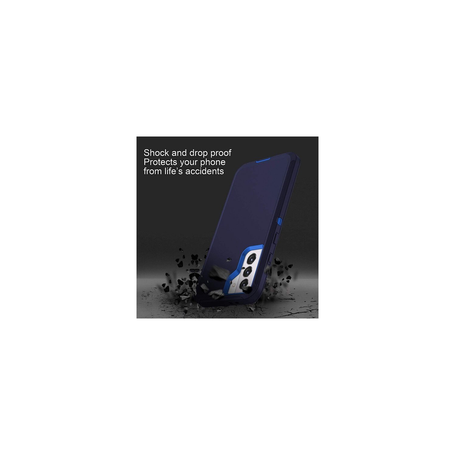 Pour Samsung Galaxy S22 5G 3en1 Étui résistant aux chutes Tradies Hybrid Armor, robuste, antichoc et robuste