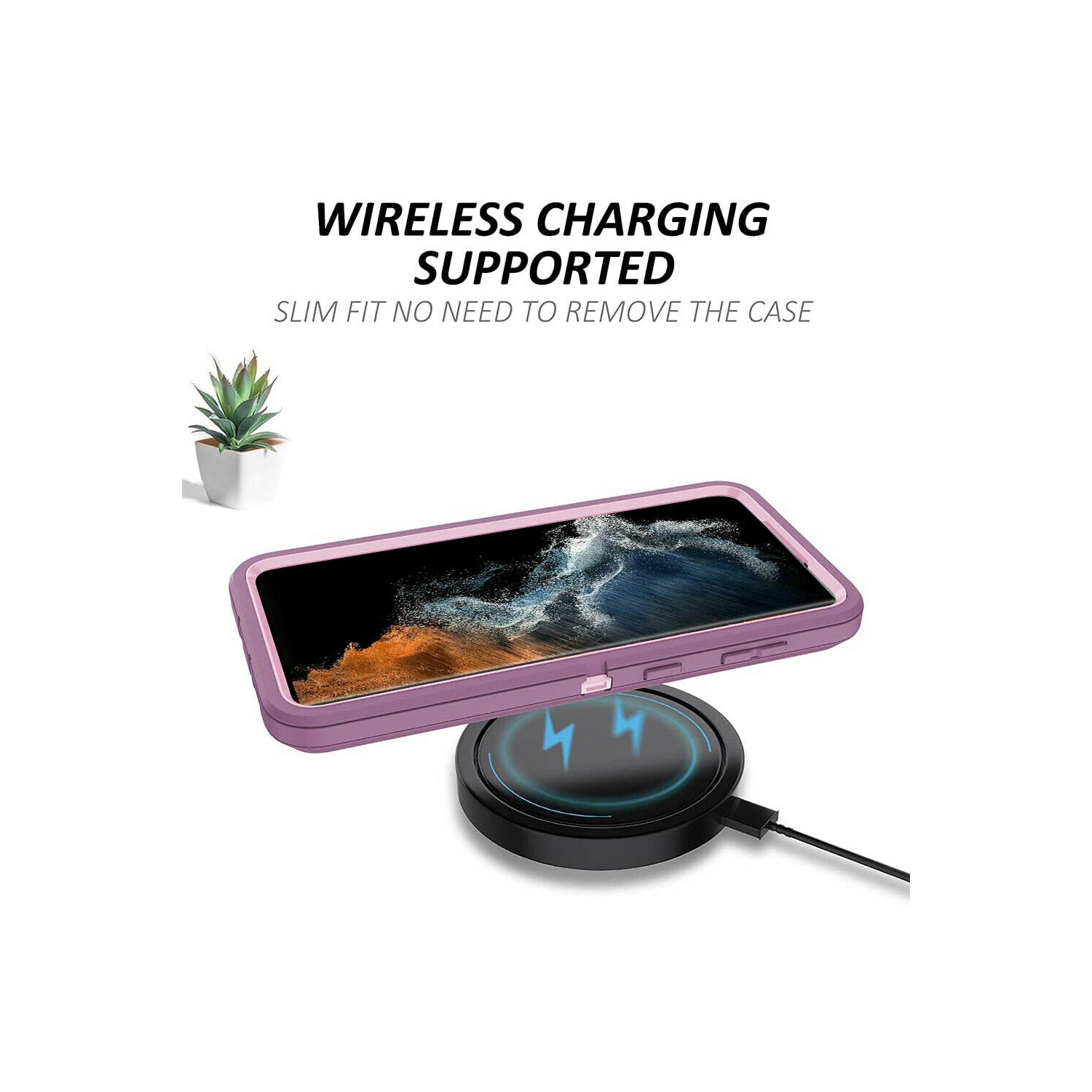 Pour Samsung Galaxy S22 5G 3en1 Étui résistant aux chutes Tradies Hybrid Armor, robuste, antichoc et robuste