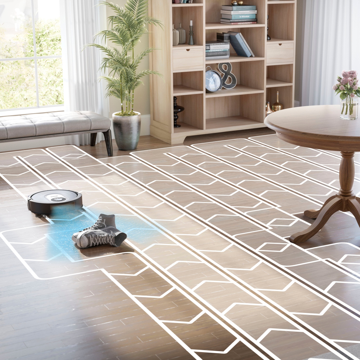 REMIS À NEUF - SHARK - ASPIRATEUR ROBOT AI ET VADROUILLE AVEC CARTOGRAPHIE DE LA MAISON, WI-FI CONNECTÉ - NOIR (RV2001WD)