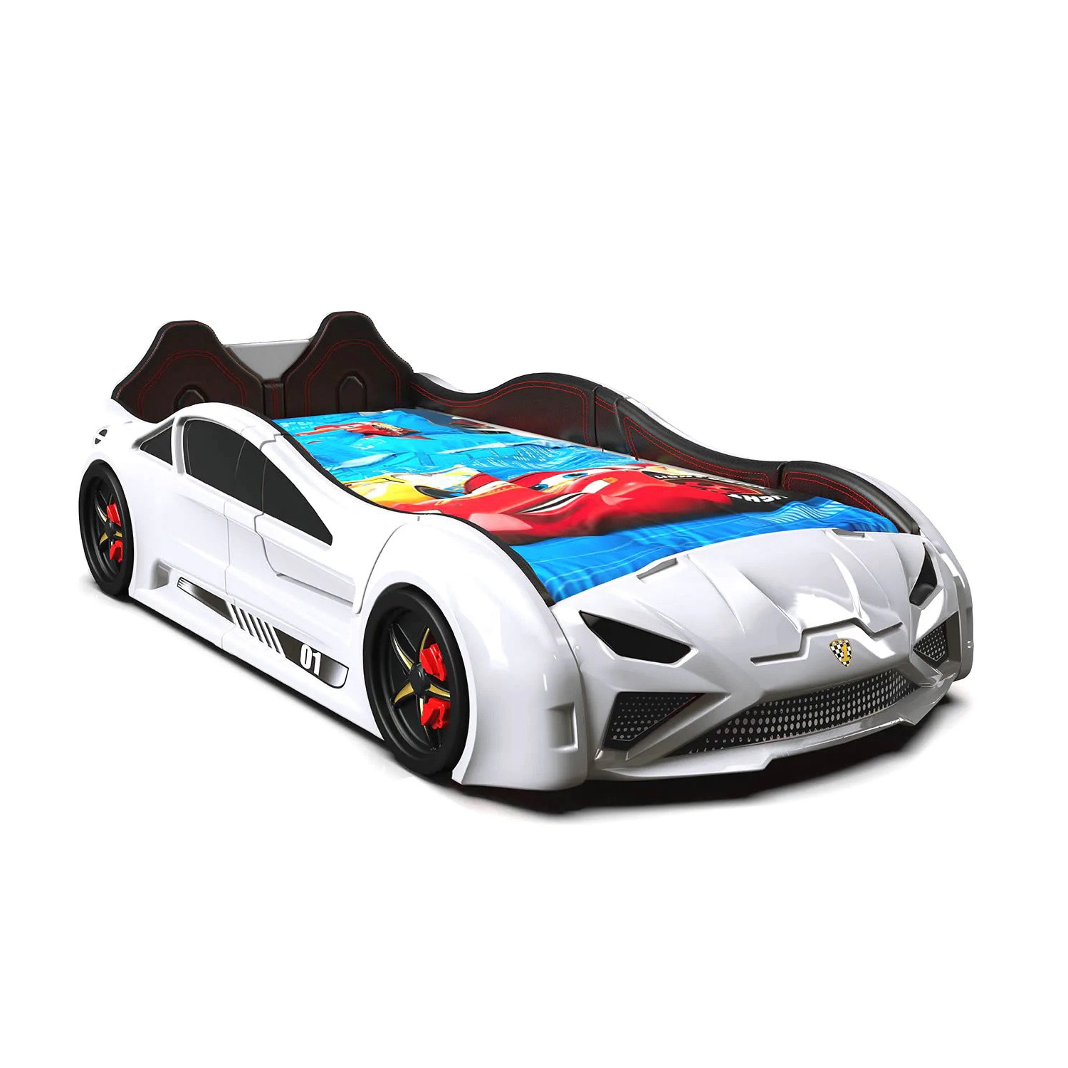 Zoomie Beds Premium Speedy Lamborghini Style Race Car Bed For Kids Twin  Size - SpeedWhite | Best Buy Canada