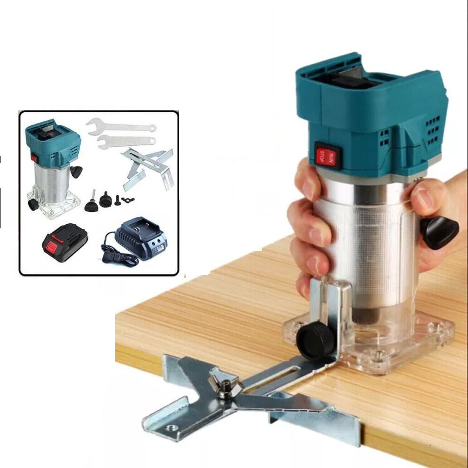 88V Cordless Electric Trimmer Woodworking Compact Router For Makita 21V Battery