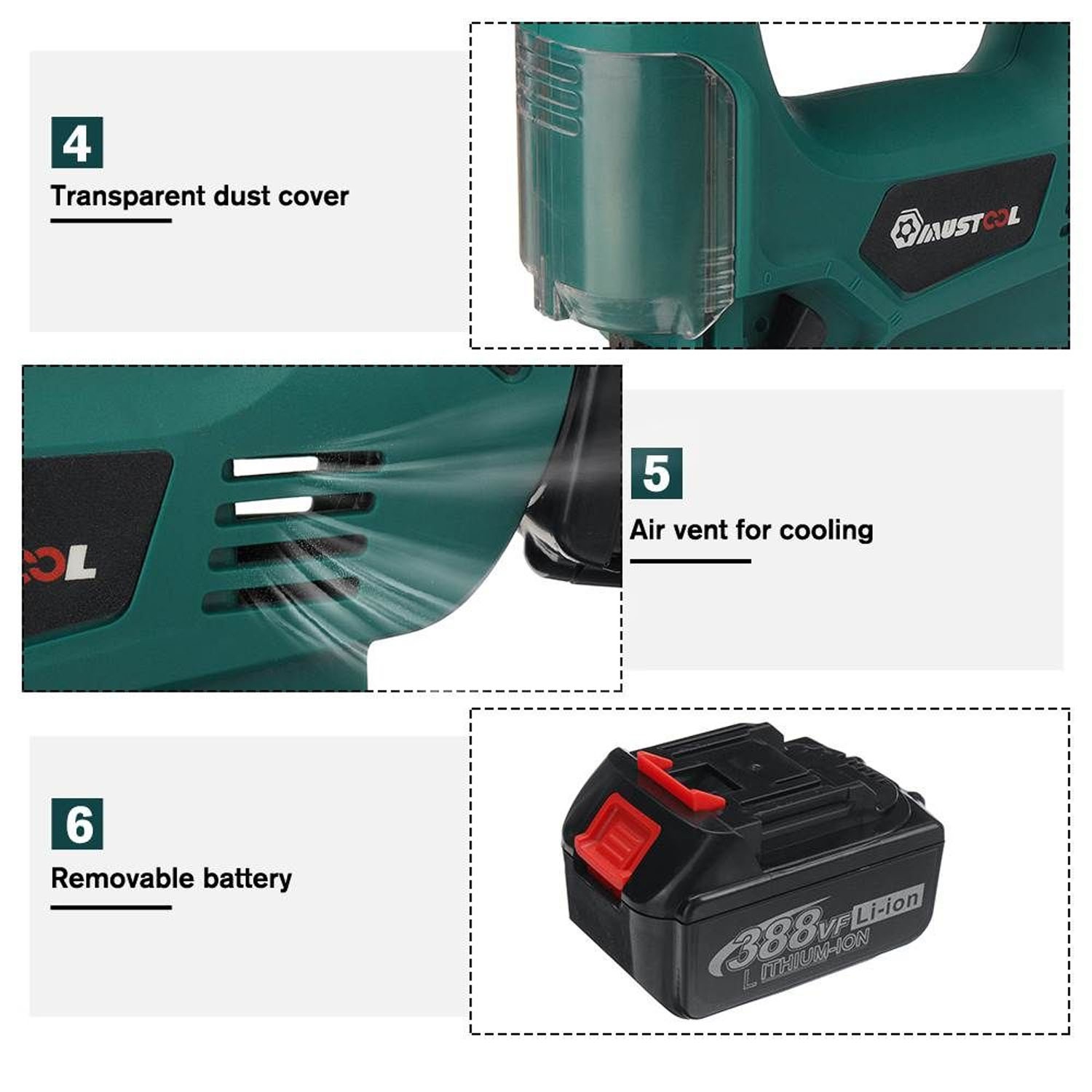 Scie sauteuse électrique sans fil 18V 65mm 2900RPM pour outil électrique à bois avec batterie Makita 18V