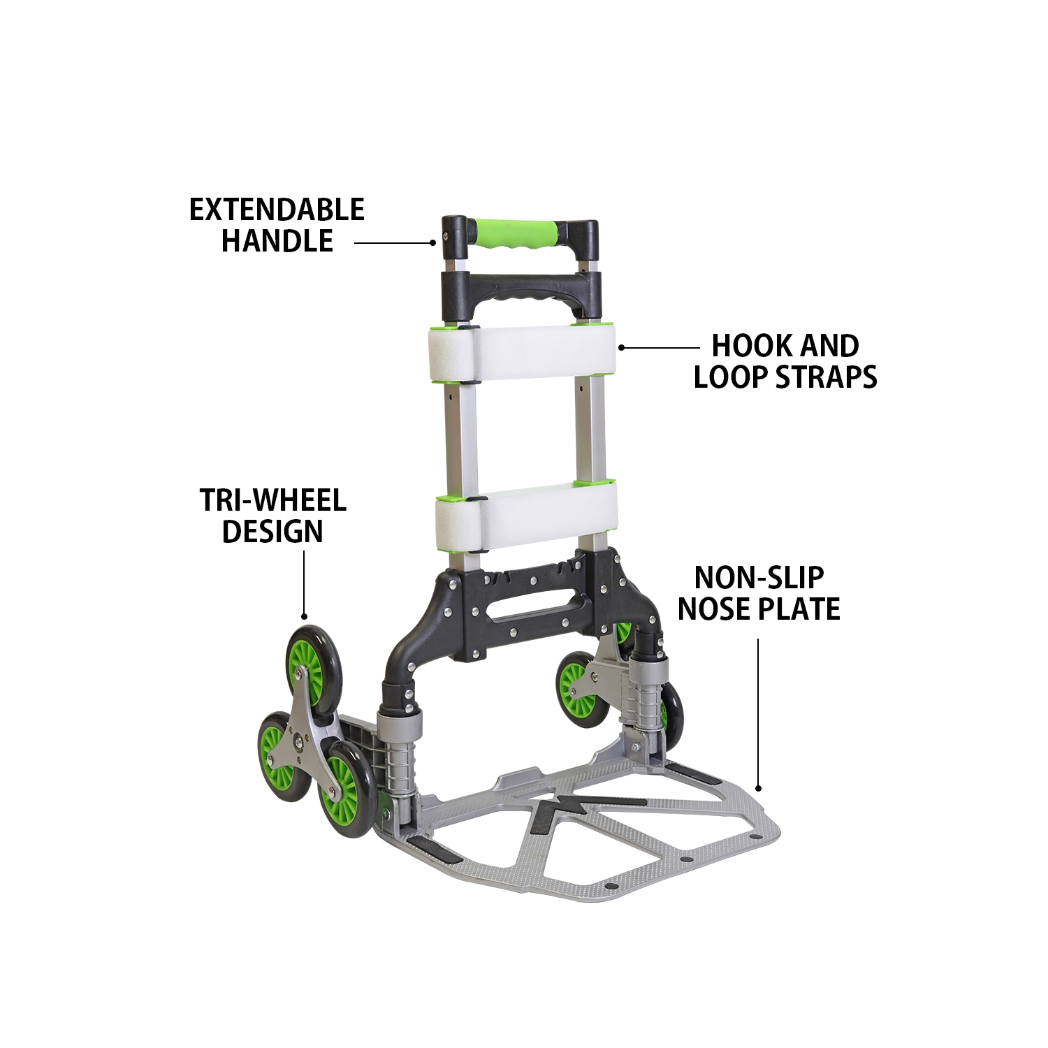 Chariot pliable à trois roues pour l’escalier de SmartKart