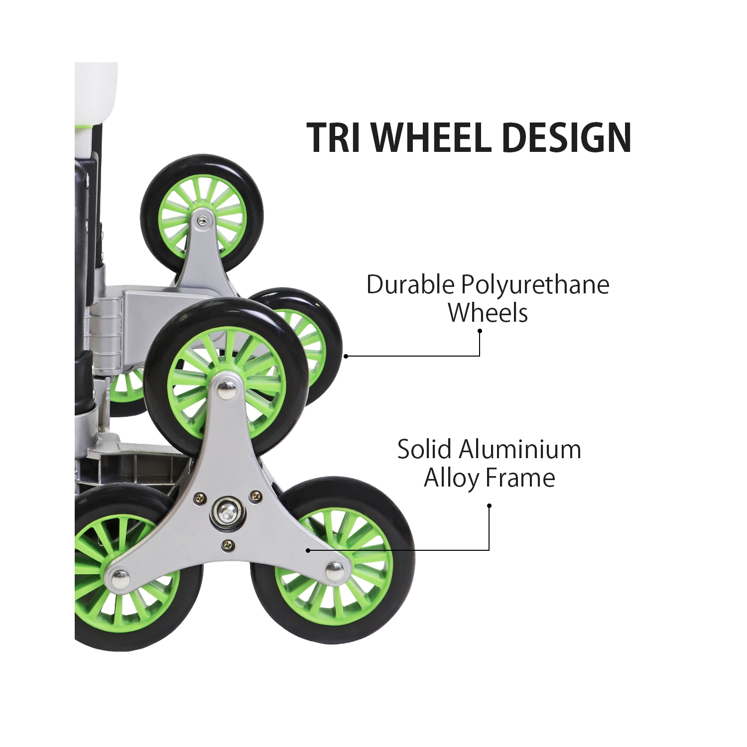 Chariot pliable à trois roues pour l’escalier de SmartKart