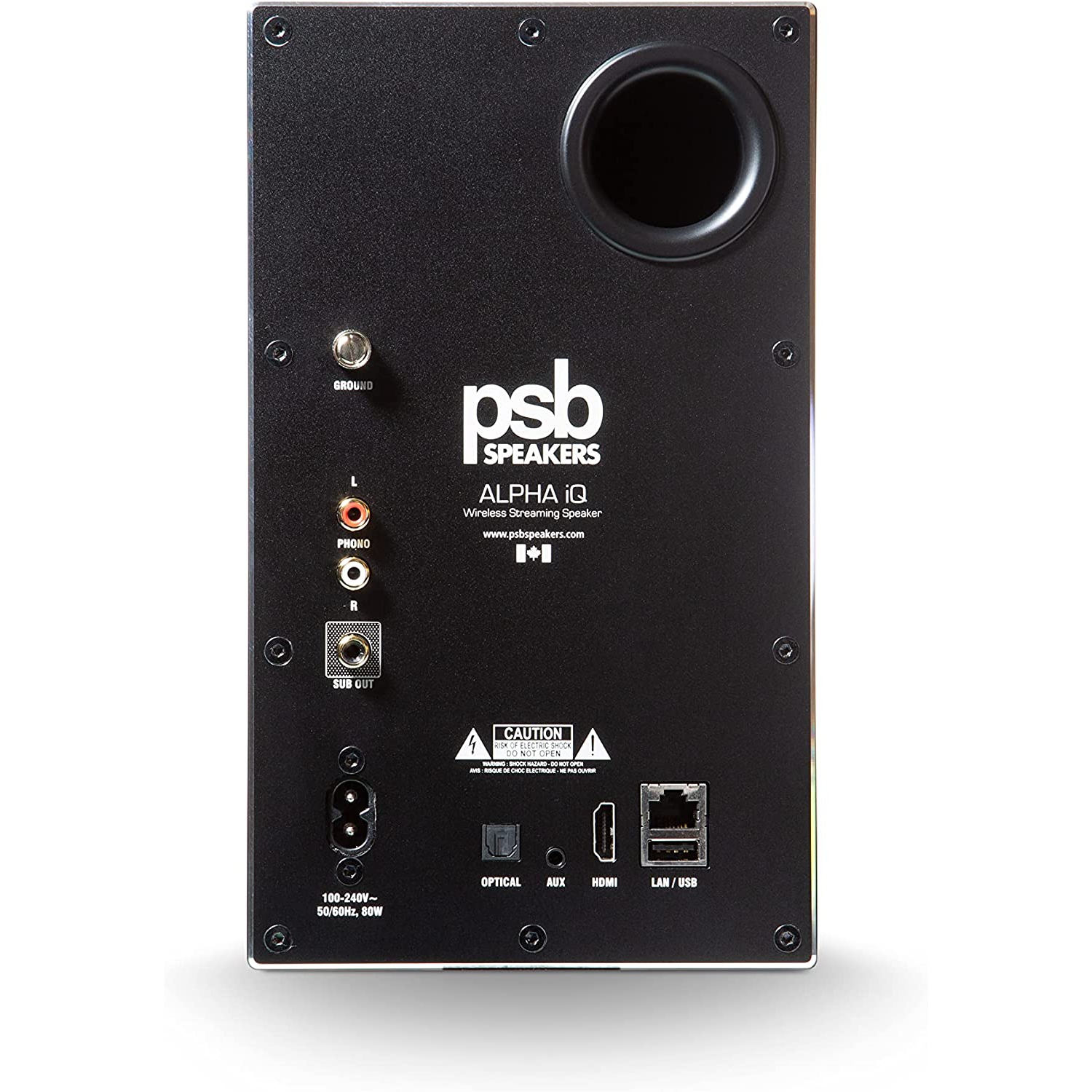 PSB Alpha iQ Streaming Powered Speakers with BluOS - Black