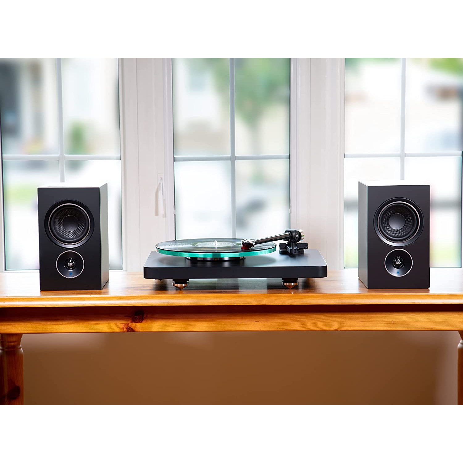 PSB Alpha iQ Streaming Powered Speakers with BluOS - Black