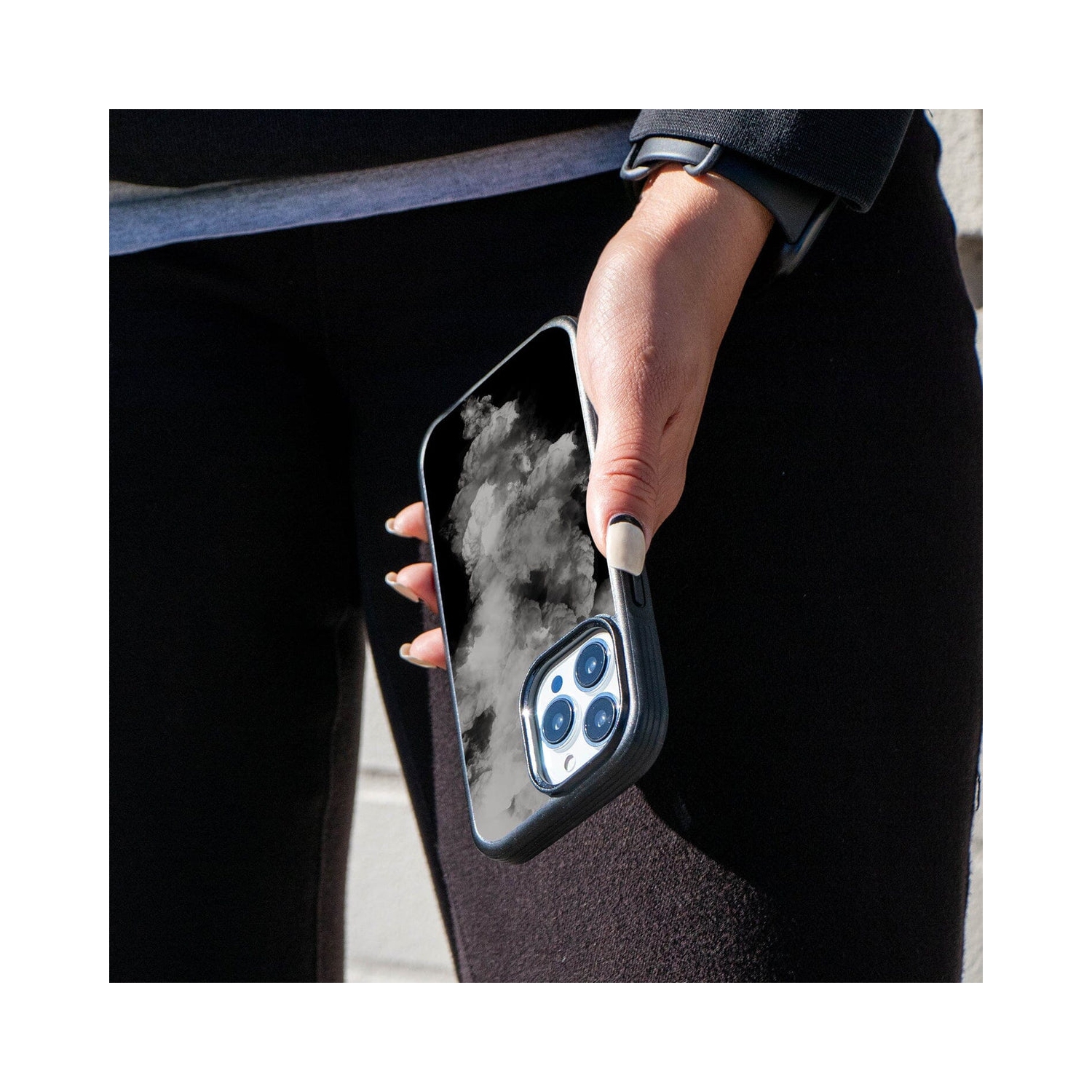 MagSafe iPhone 13 Pro White Cloud Case